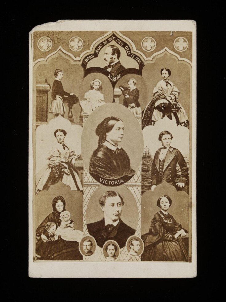Photograph collage of Victoria and Albert image