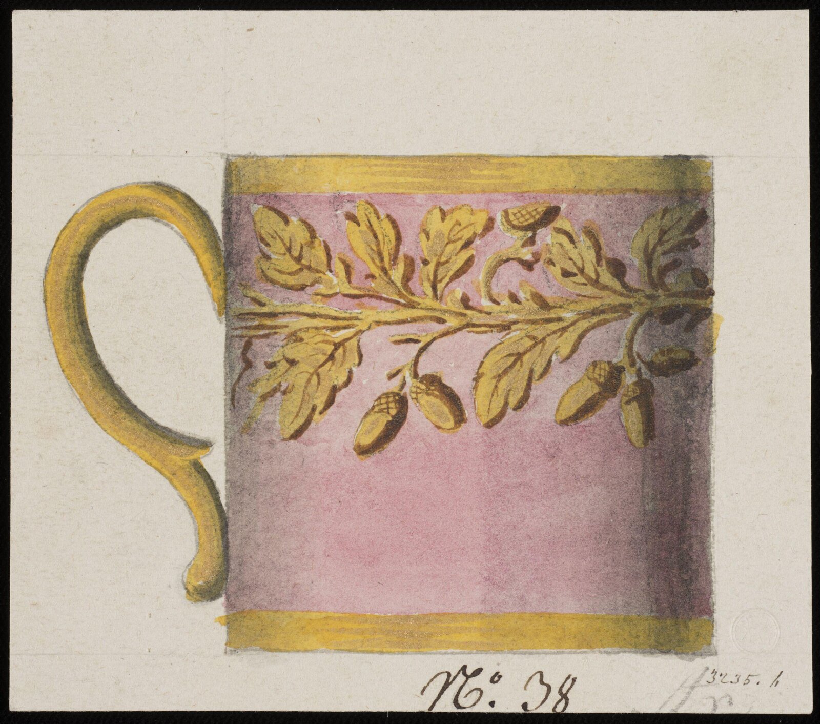 Drawing, Dagoty porcelain factory, circa 1810