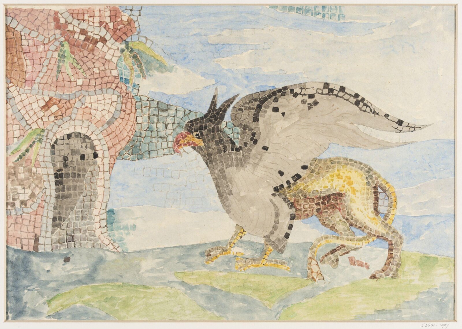 Watercolour drawing, James Richardson Holliday, first quarter 20th century