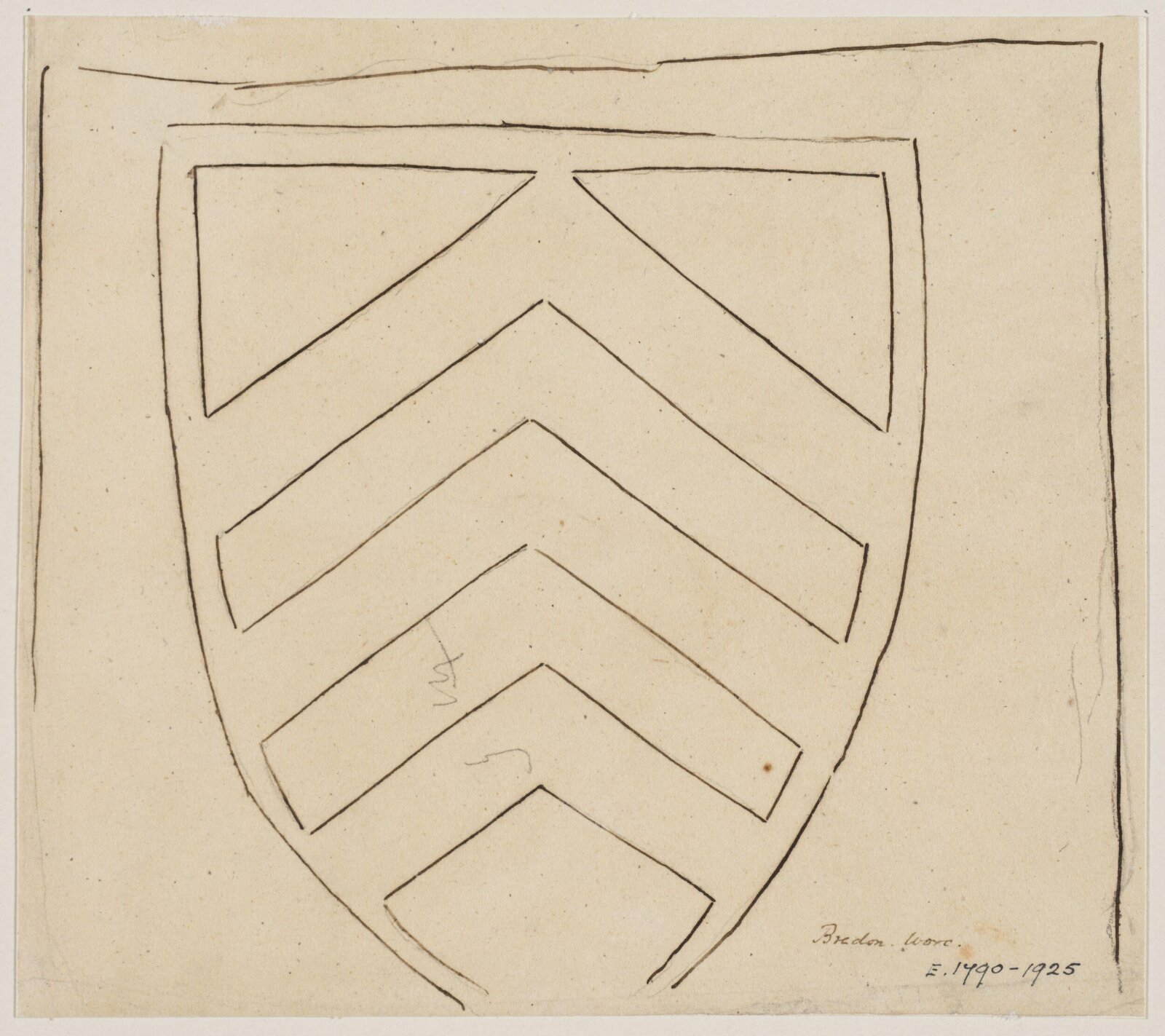 Drawing, Augustus Franks, ca. 1850-1897