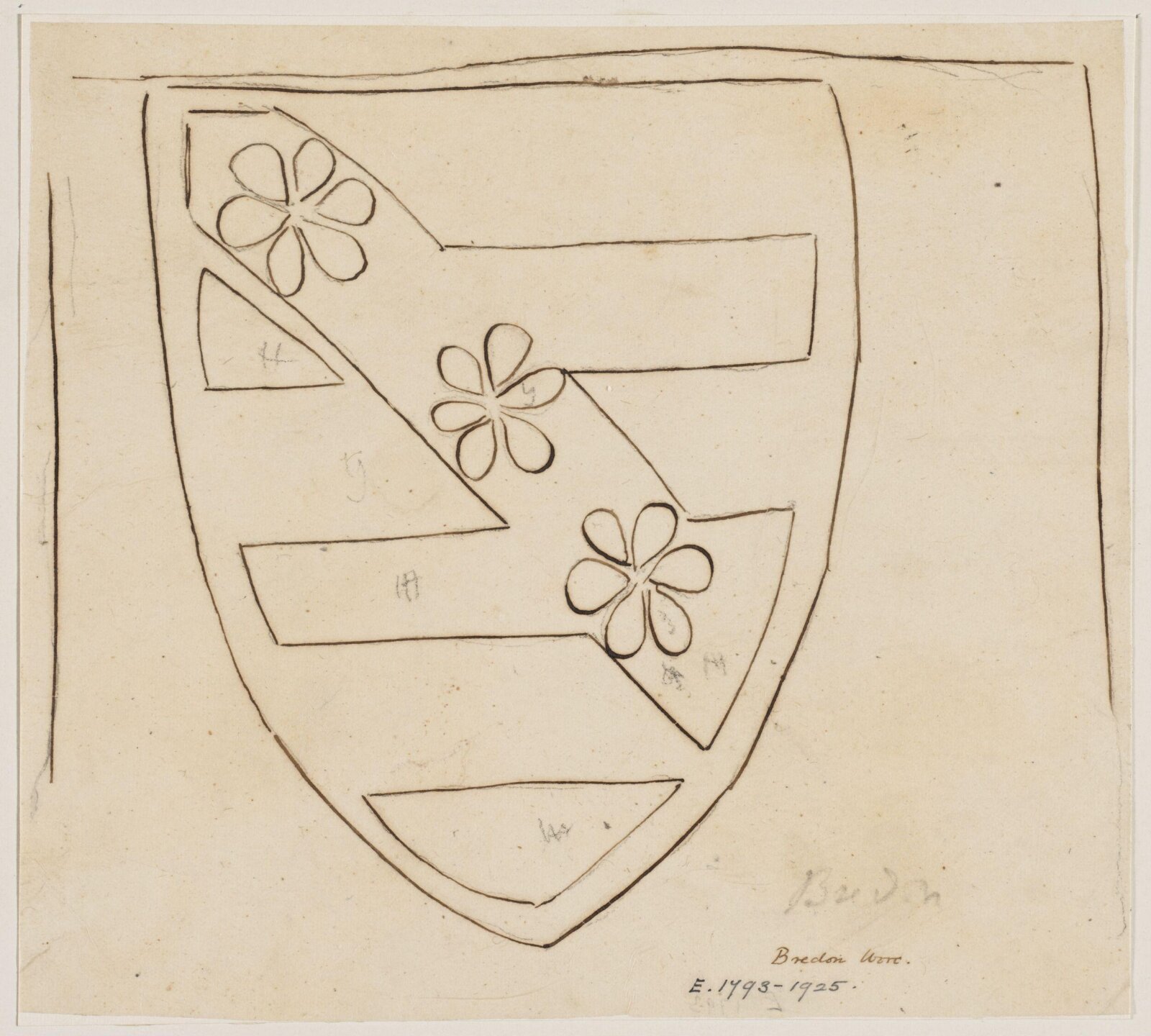 Drawing, Augustus Franks, ca. 1850-1897