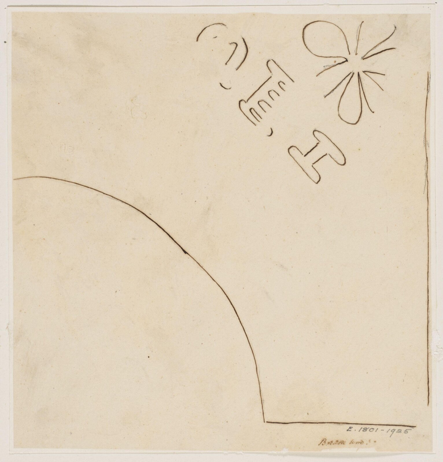 Drawing, Augustus Franks, ca. 1850-1897
