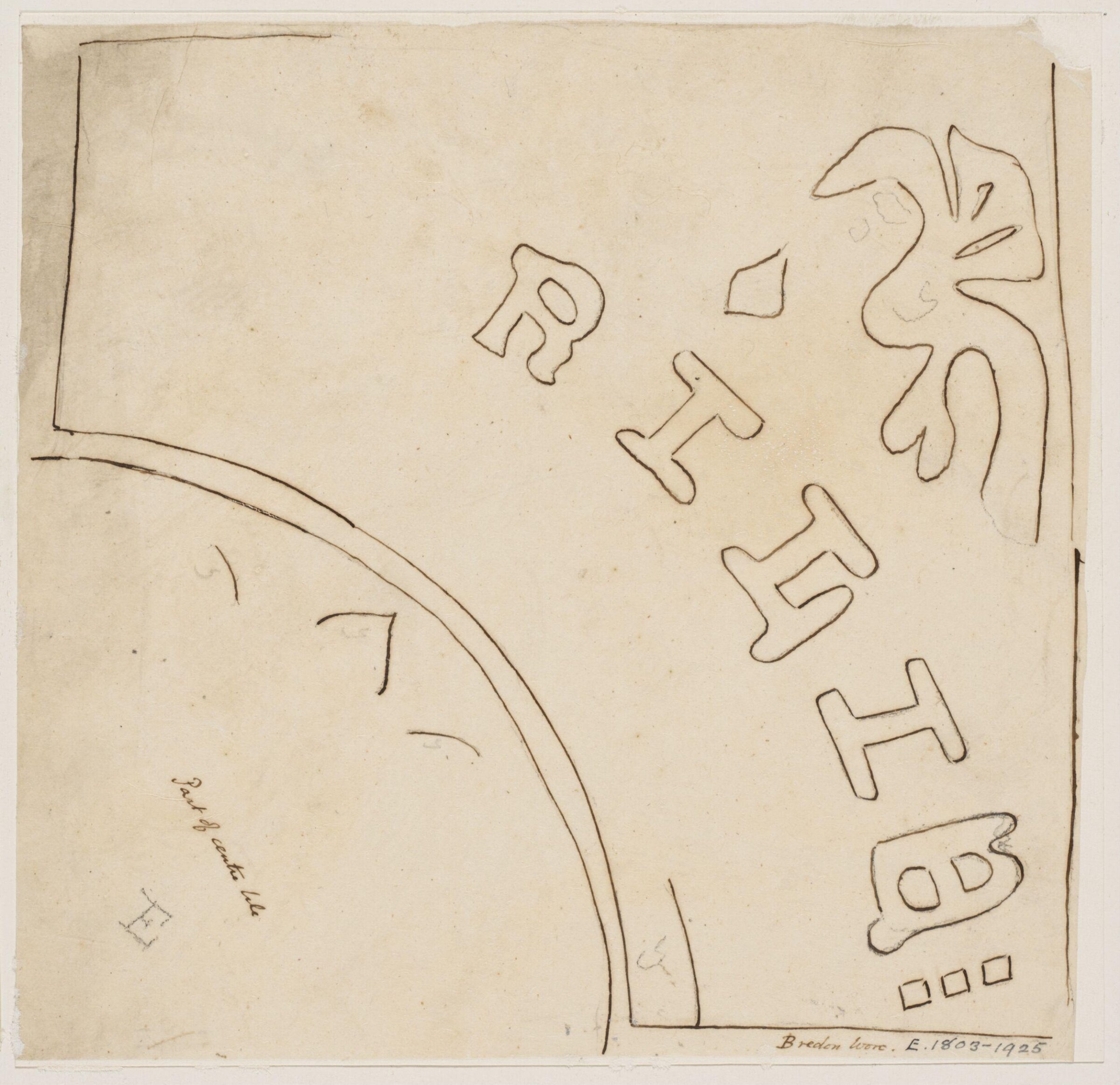 Drawing, Augustus Franks, ca. 1850-1897
