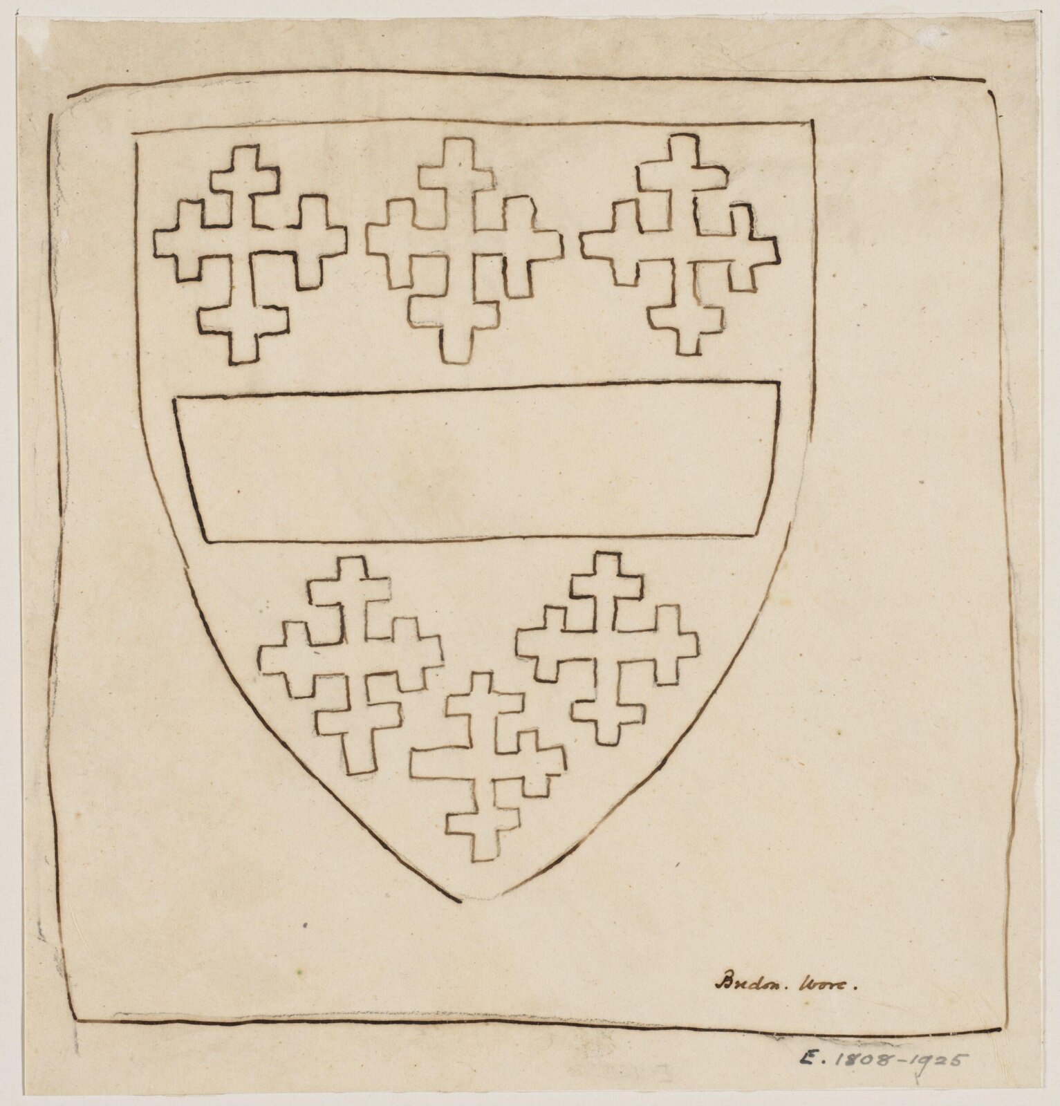 Drawing, Augustus Franks, ca. 1850-1897