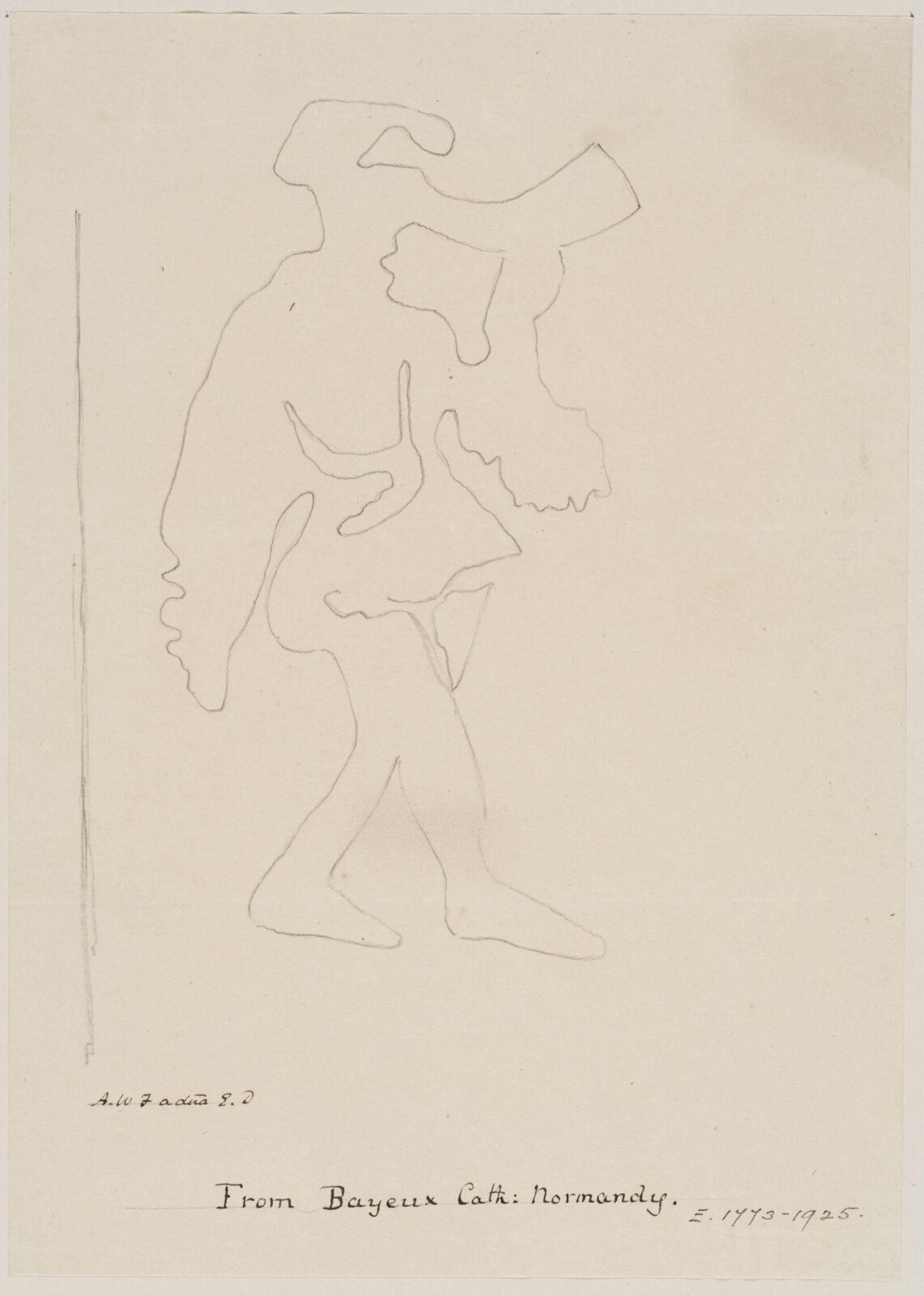Drawing, Augustus Franks, ca. 1850-1897