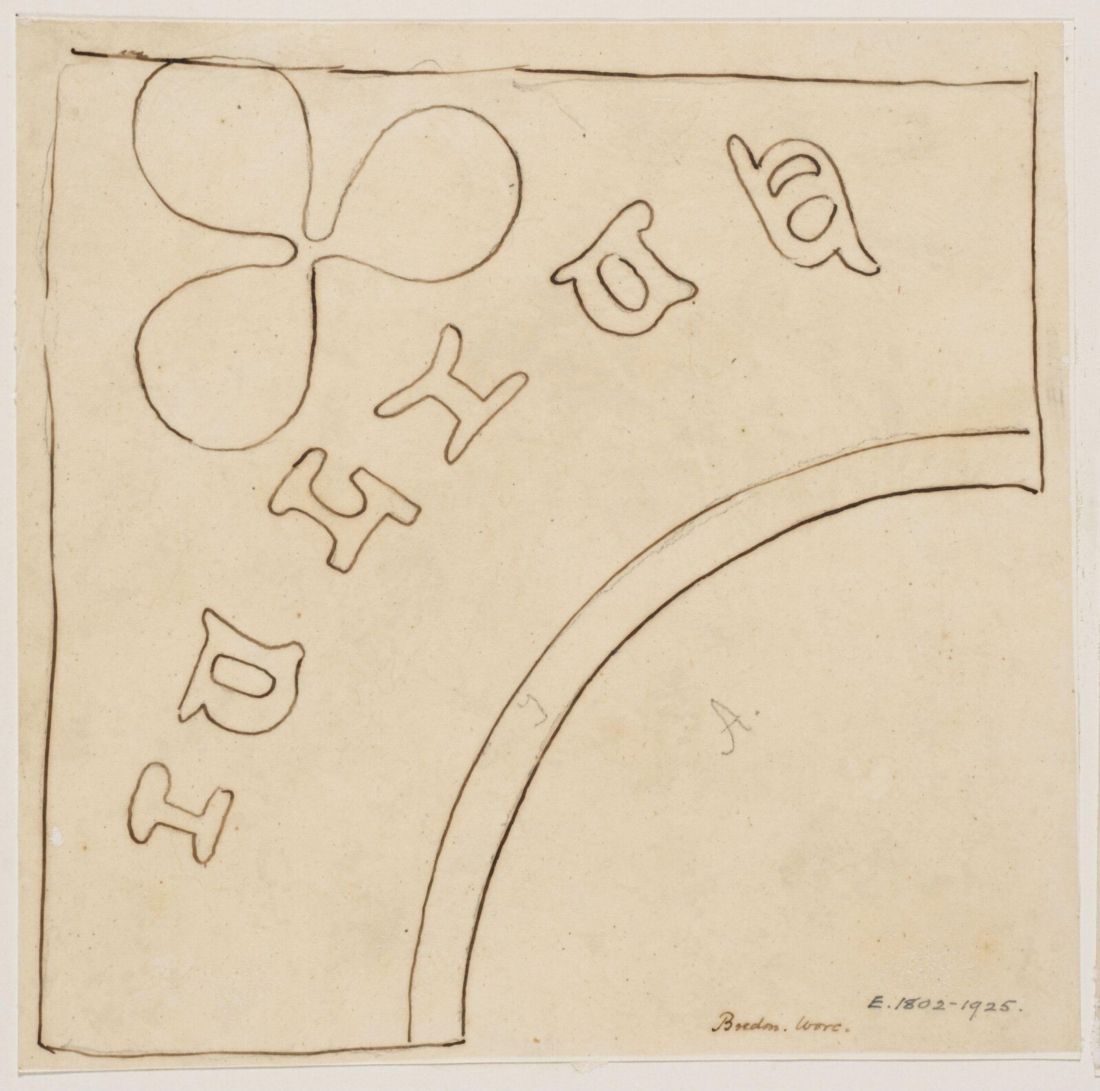 Drawing, Augustus Franks, ca. 1850-1897