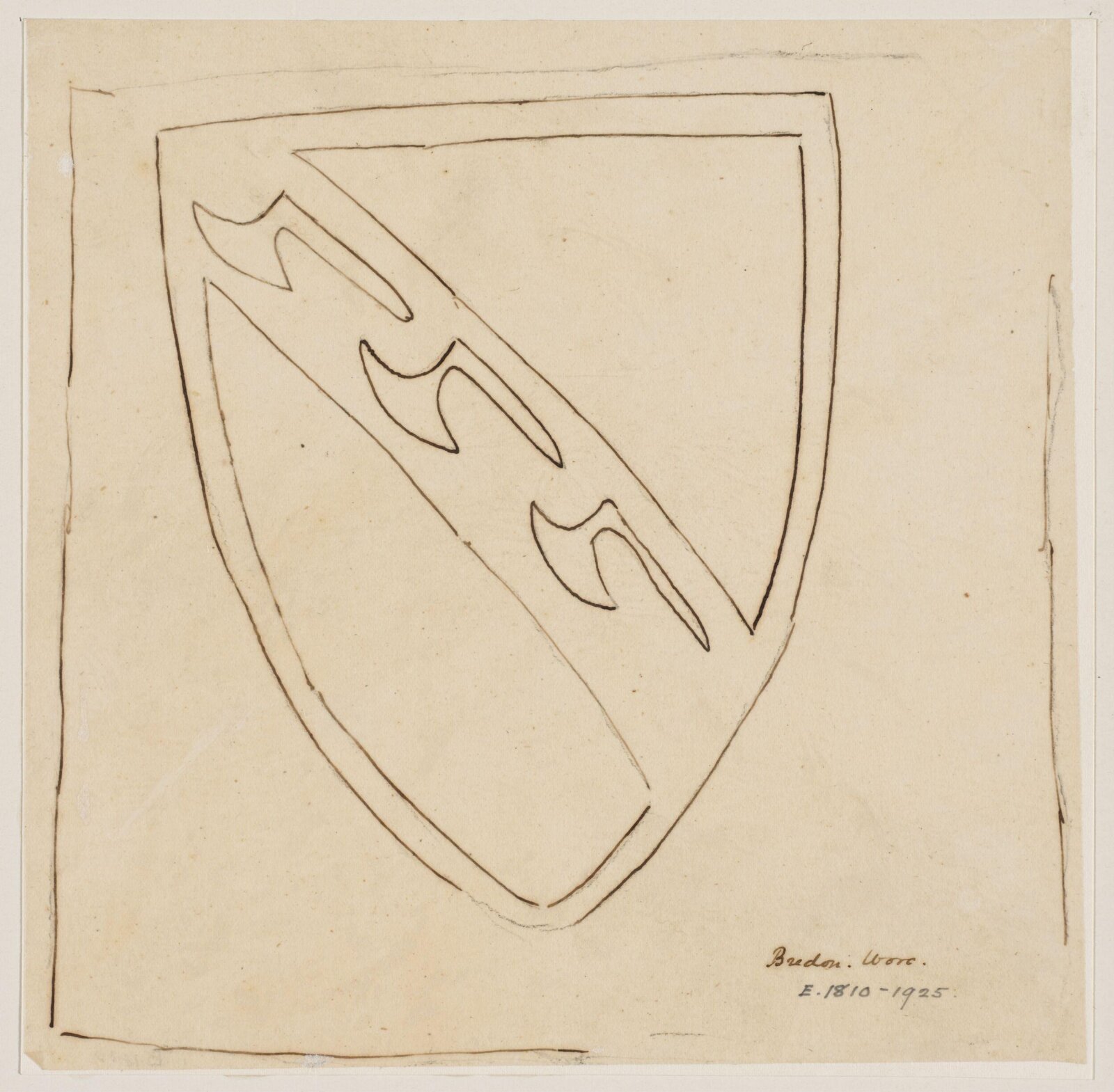 Drawing, Augustus Franks, ca. 1850-1897