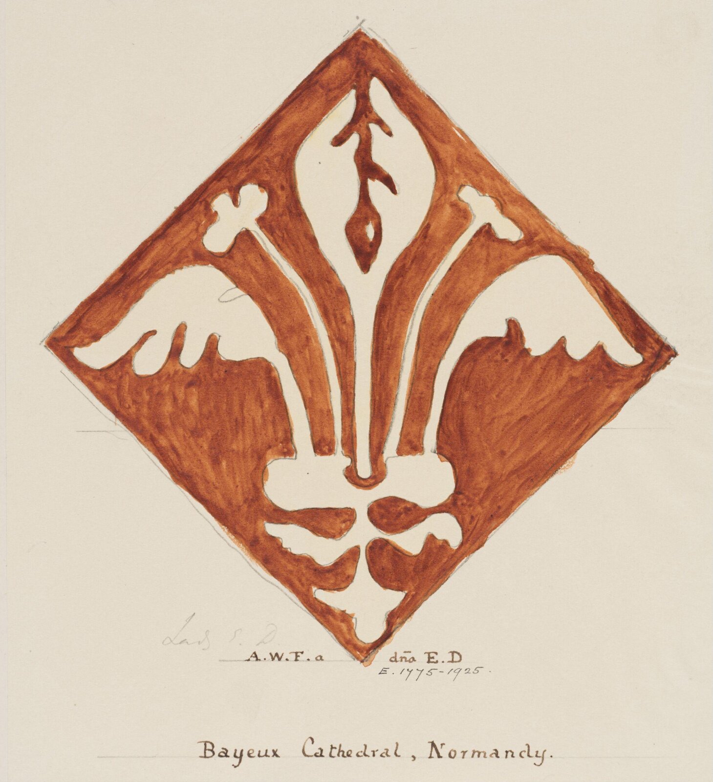 Drawing, Augustus Franks, ca. 1850-1897