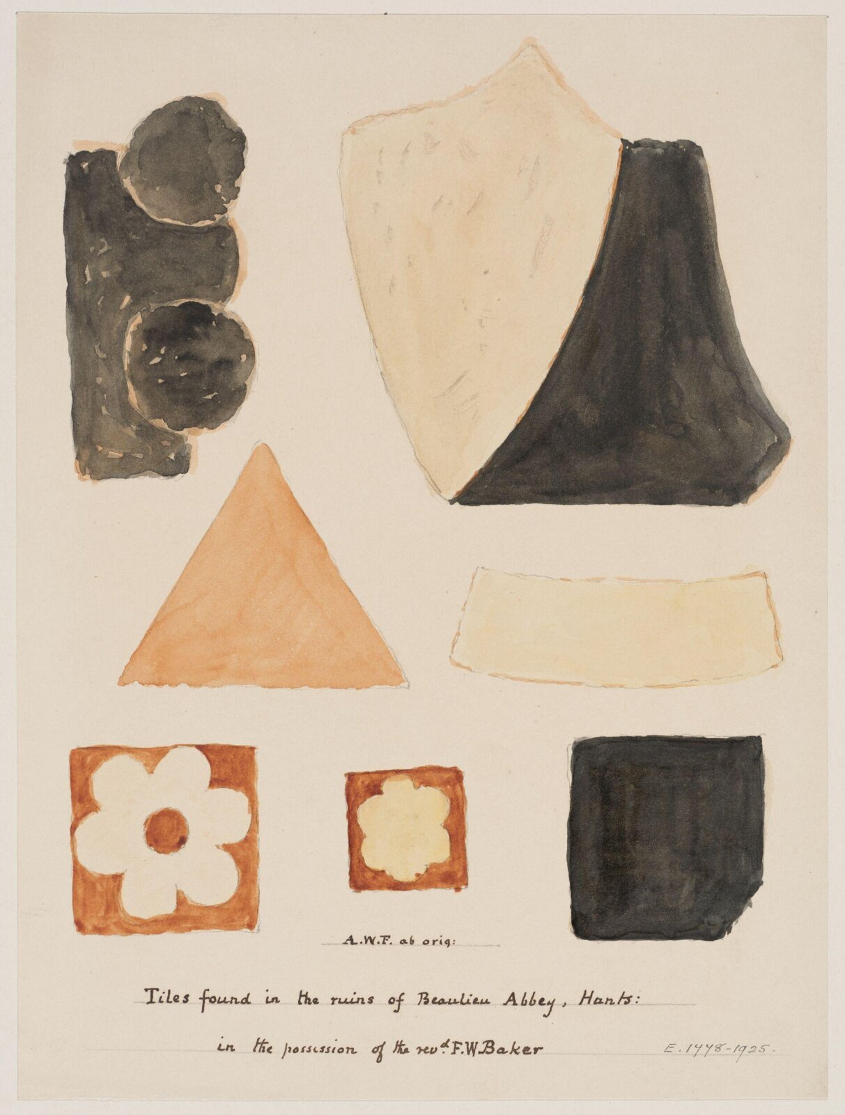 Drawing, Augustus Franks, ca. 1850-1897