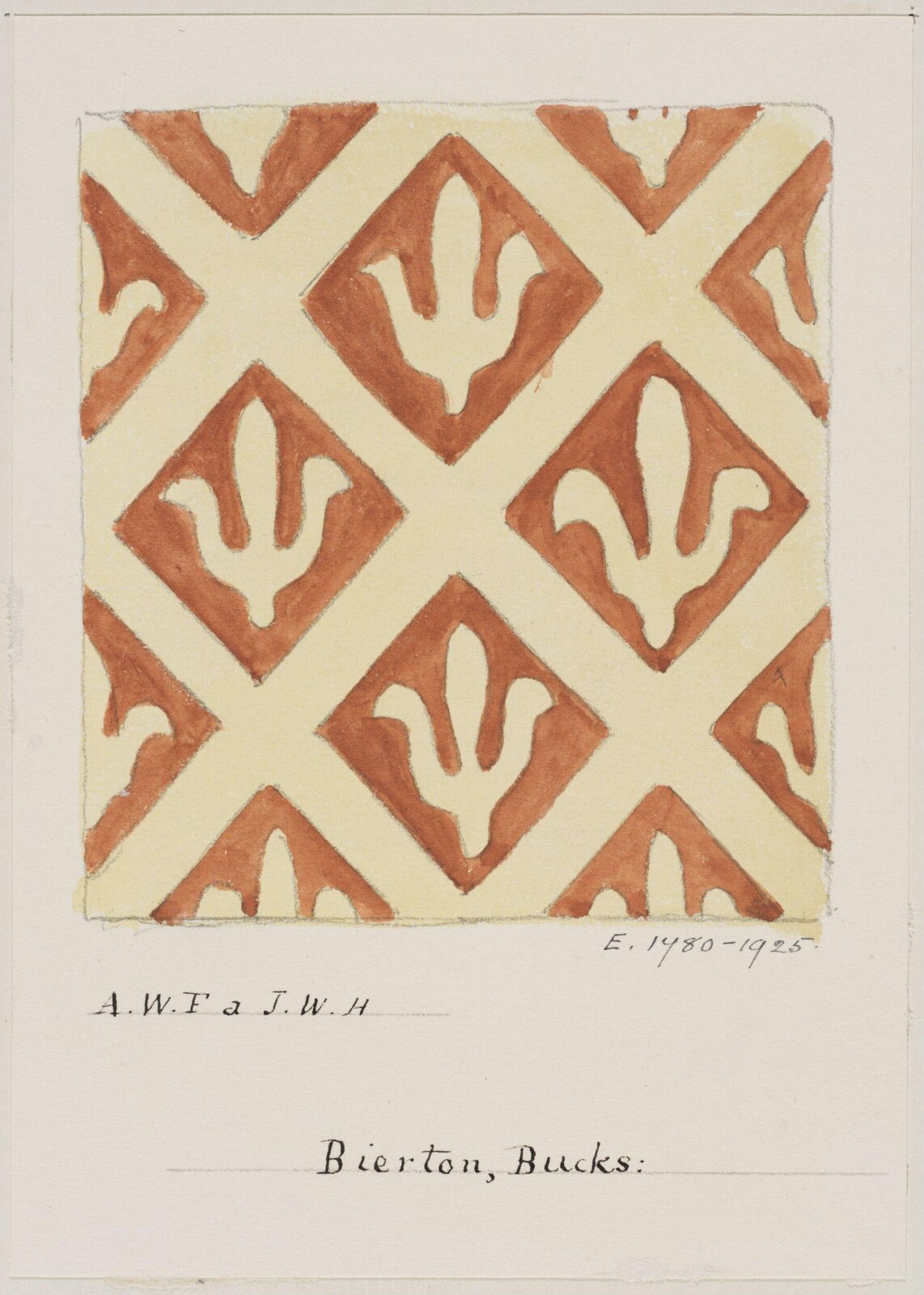 Drawing, Augustus Franks, ca. 1850-1897