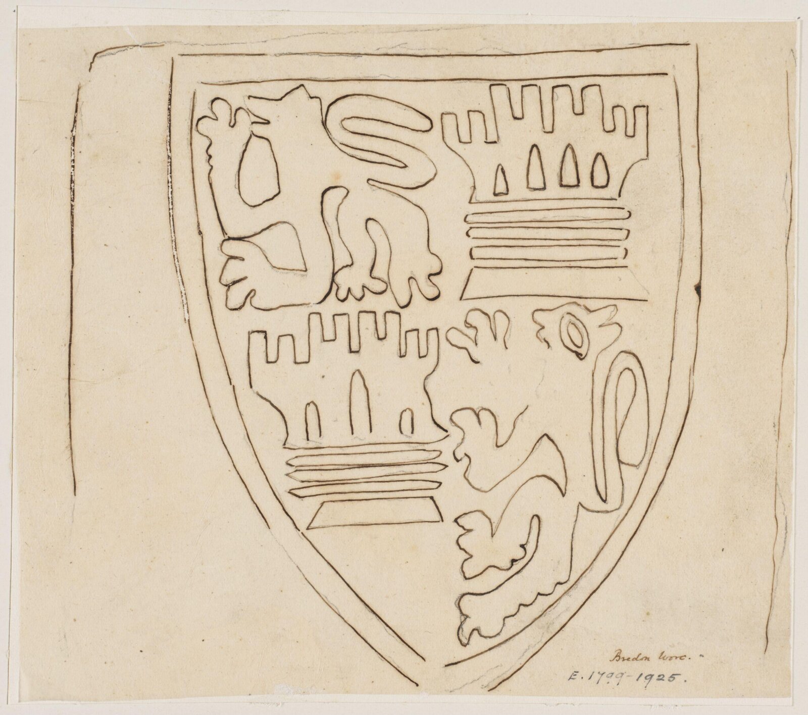 Drawing, Augustus Franks, ca. 1850-1897