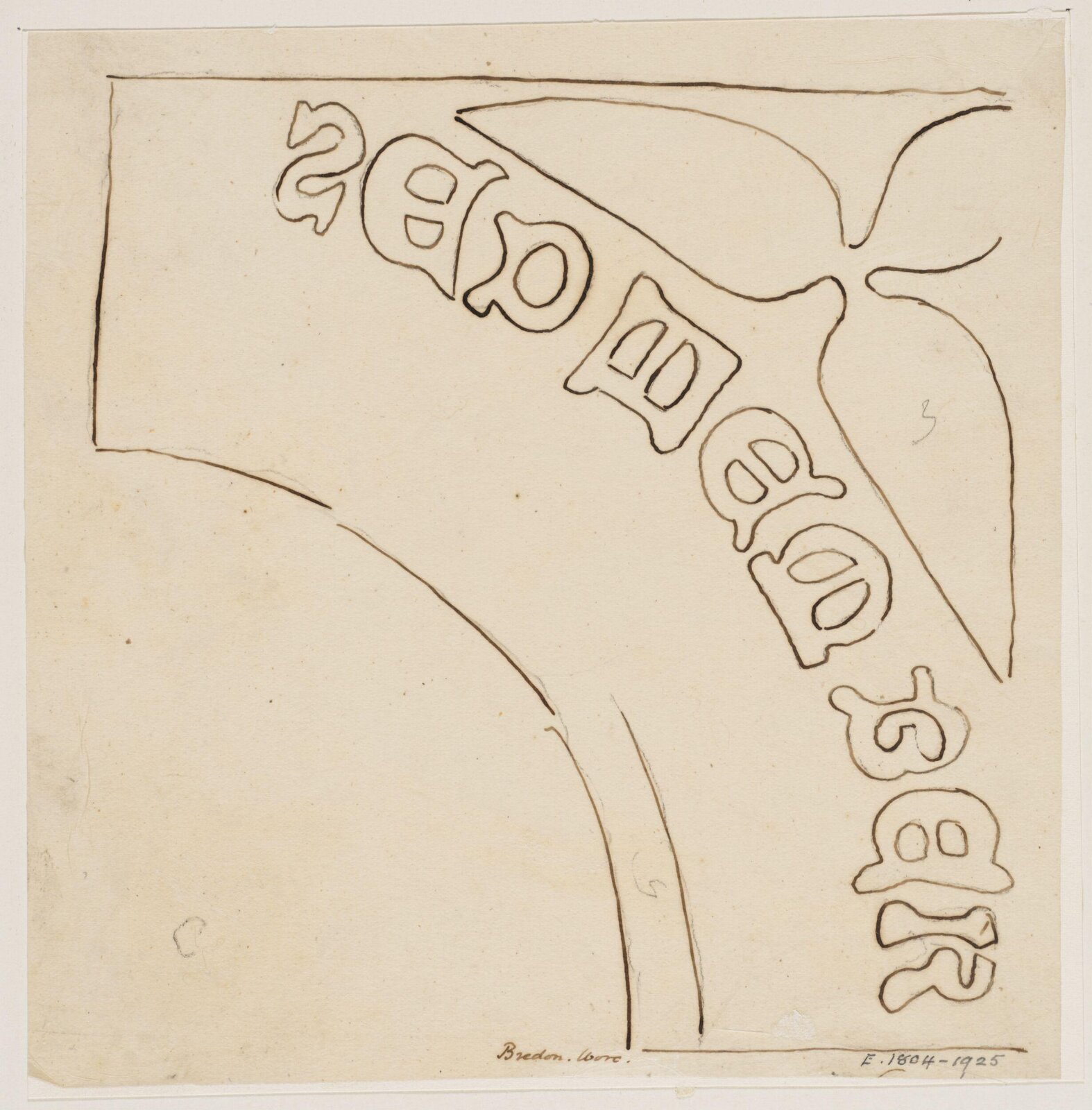 Drawing, Augustus Franks, ca. 1850-1897