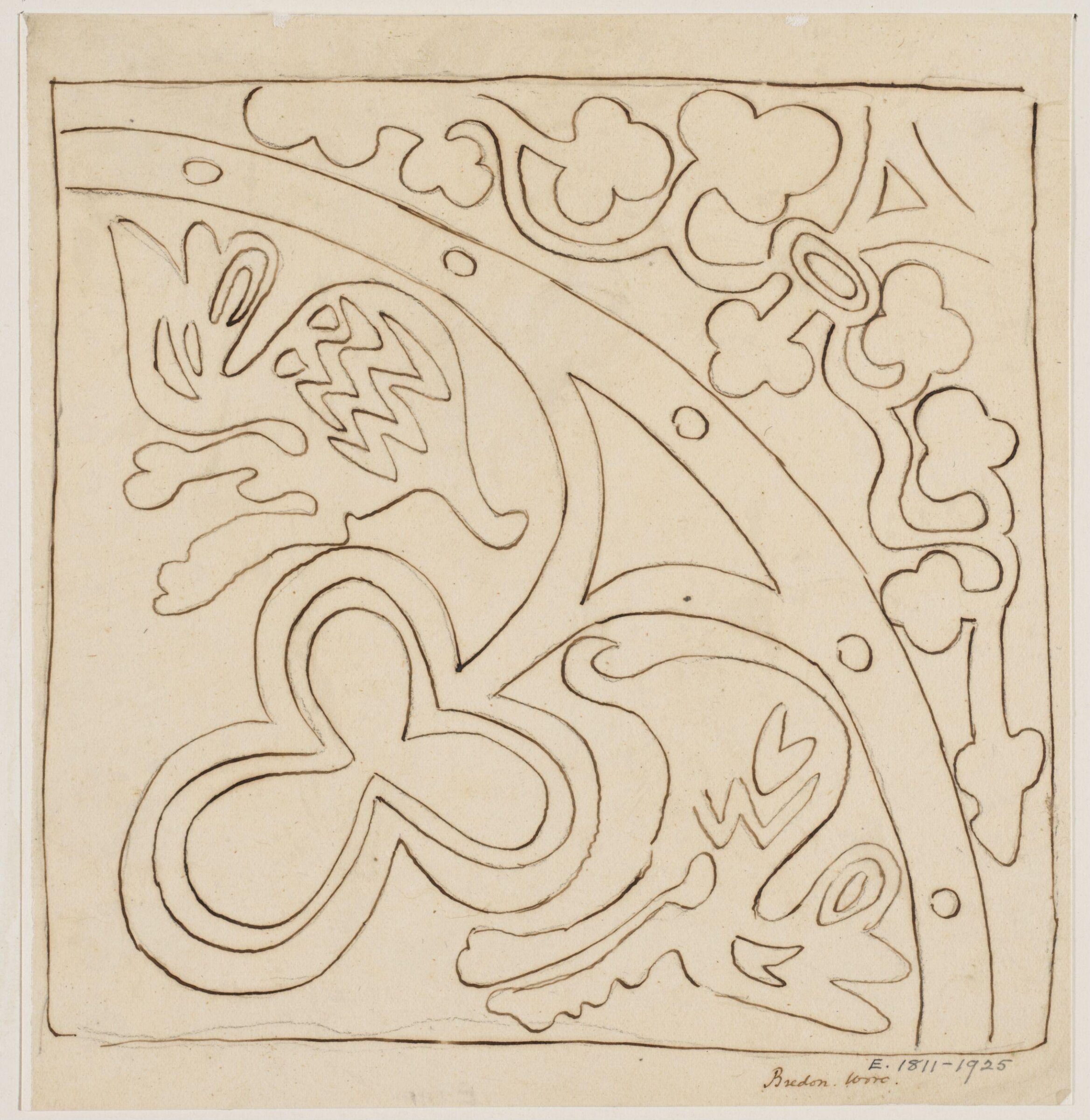 Drawing, Augustus Franks, ca. 1850-1897