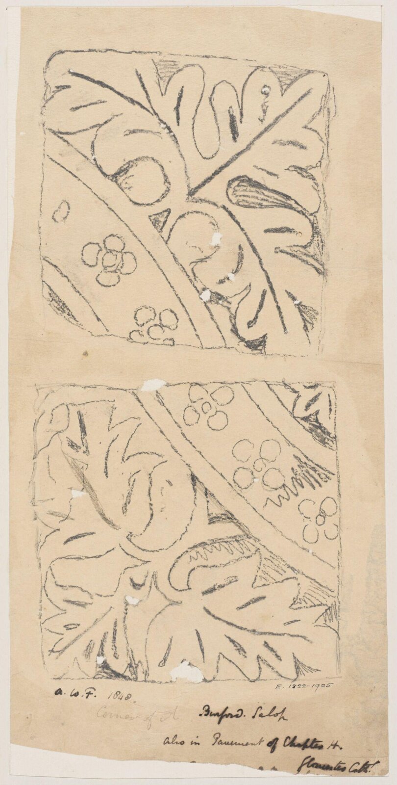 Drawing, Augustus Franks, ca. 1850-1897