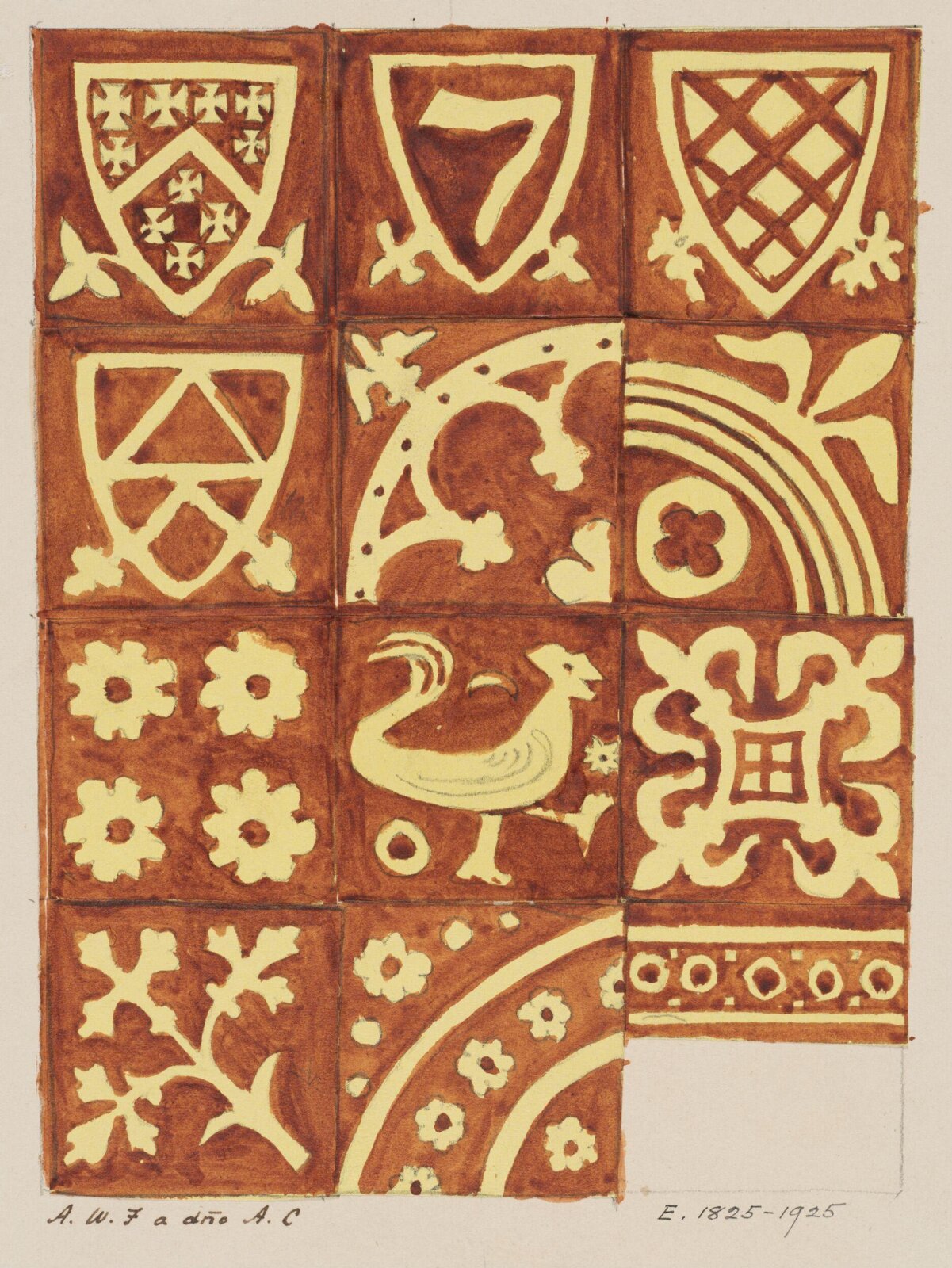Drawing, Augustus Franks, ca. 1850-1897