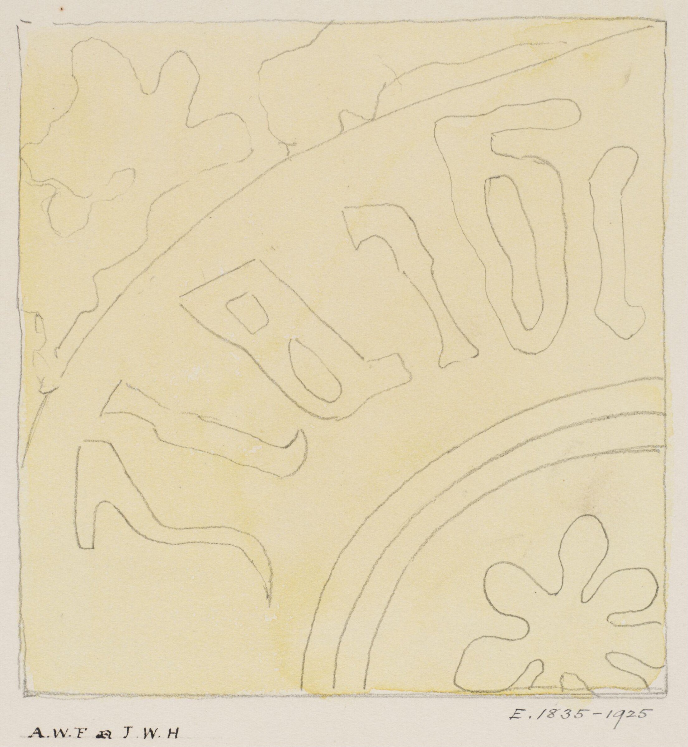 Drawing, Augustus Franks, ca. 1850-1897