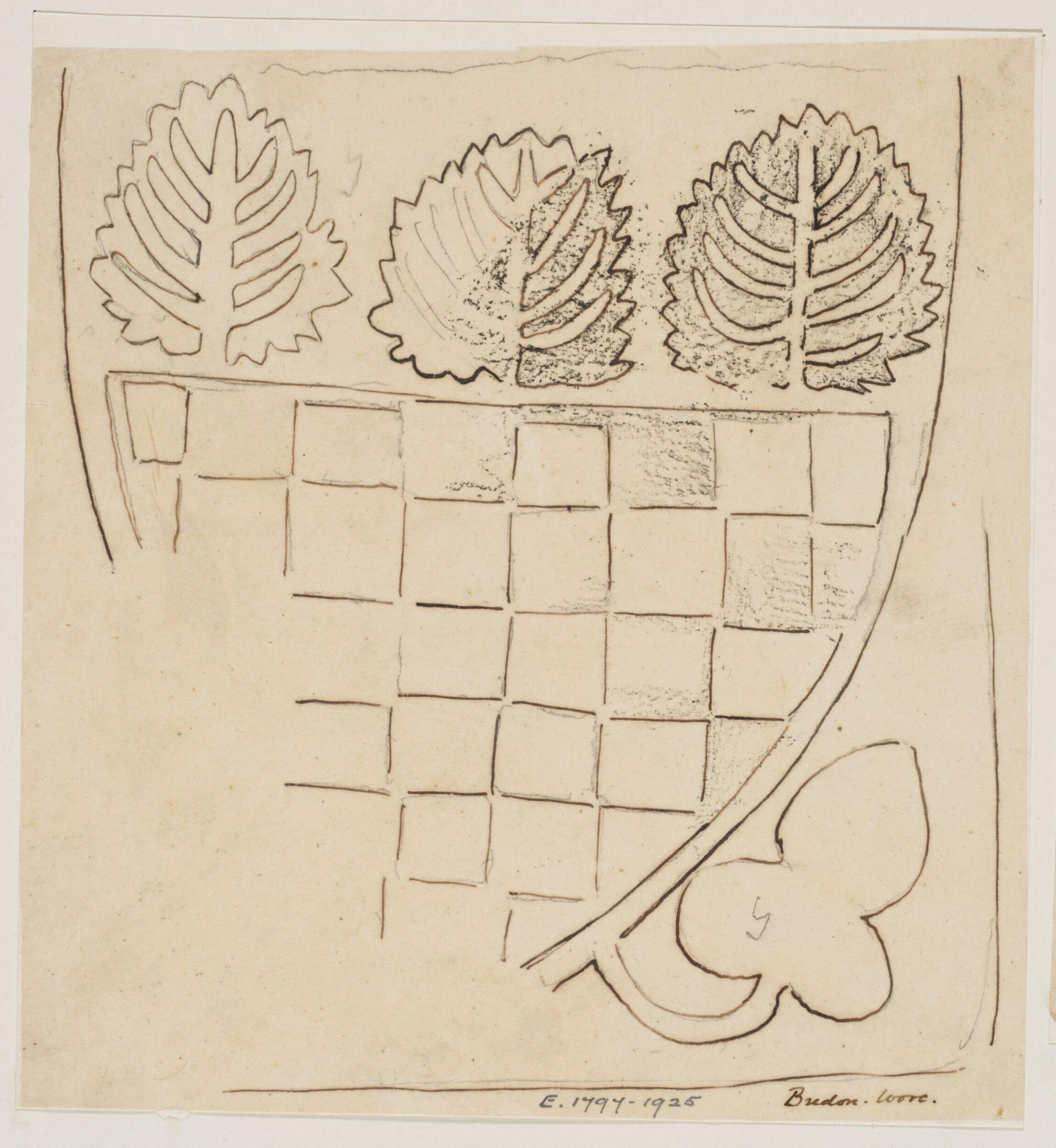 Drawing, Augustus Franks, ca. 1850-1897