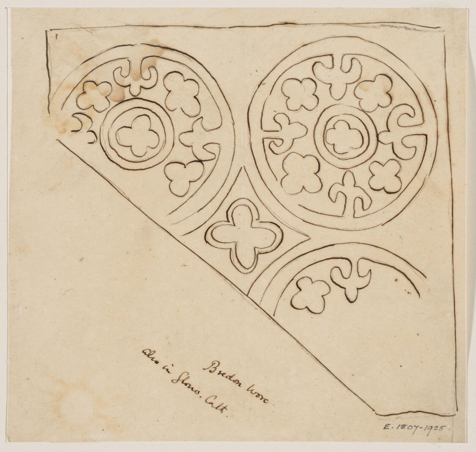Drawing, Augustus Franks, ca. 1850-1897