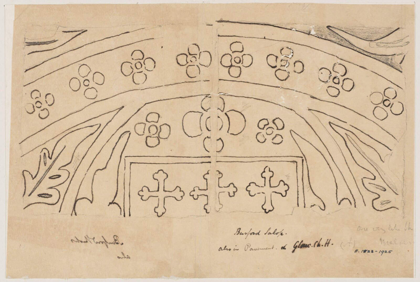 Drawing, Augustus Franks, ca. 1850-1897