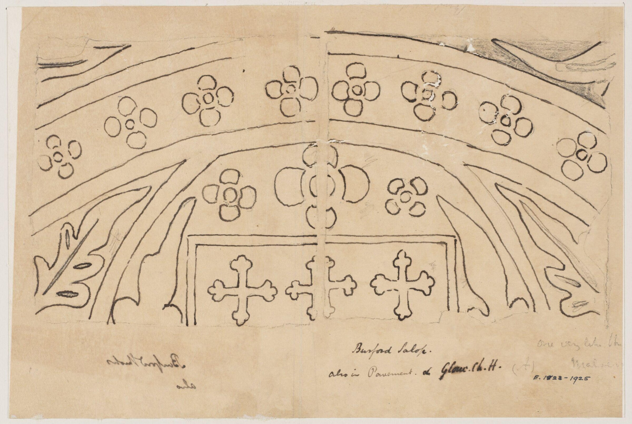 Drawing, Augustus Franks, ca. 1850-1897