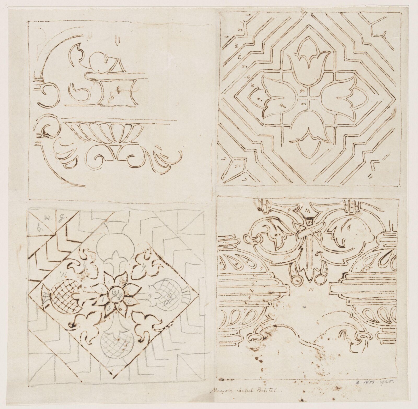 Drawing, Augustus Franks, ca. 1850-1897