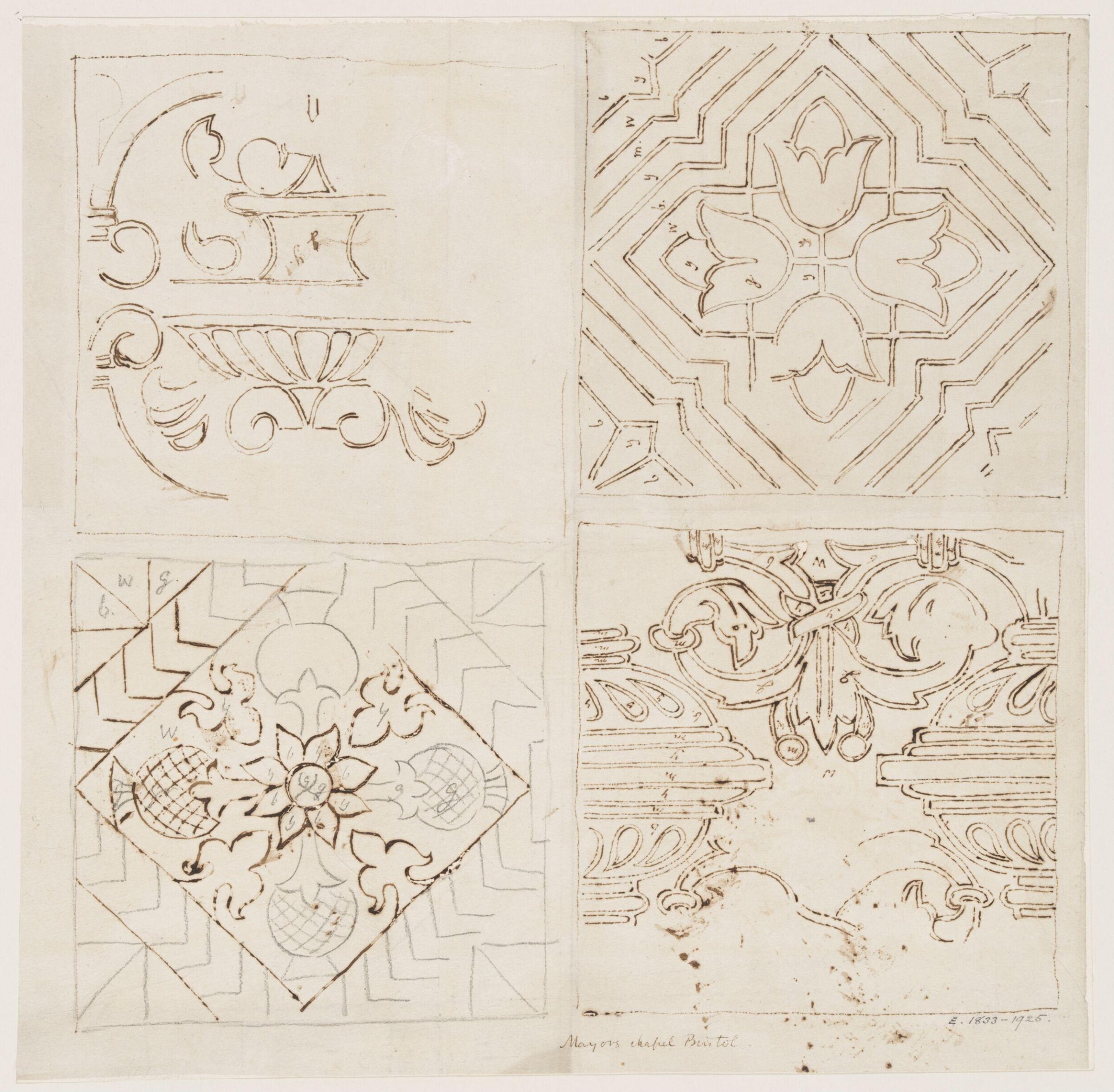 Drawing, Augustus Franks, ca. 1850-1897