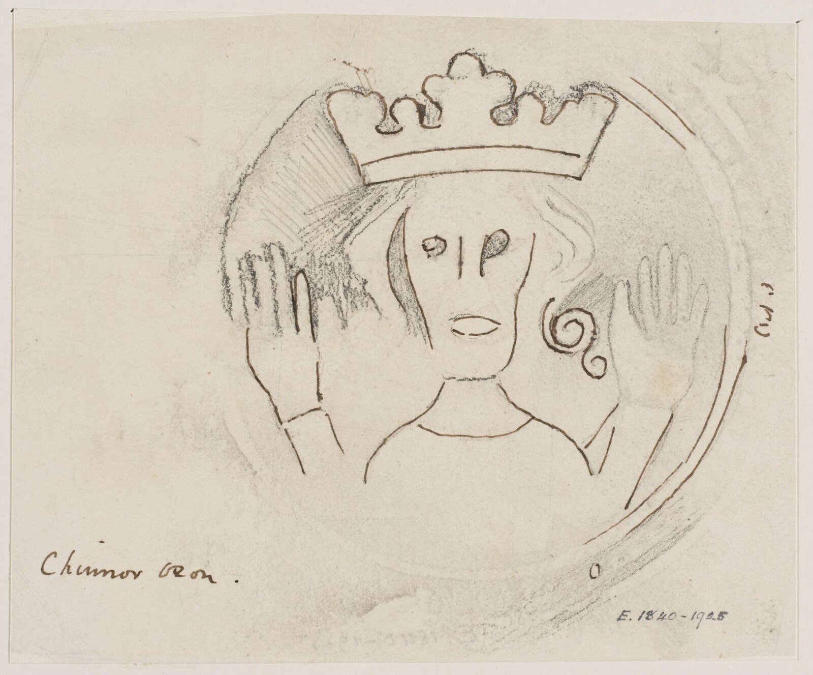 Drawing, Augustus Franks, ca. 1850-1897