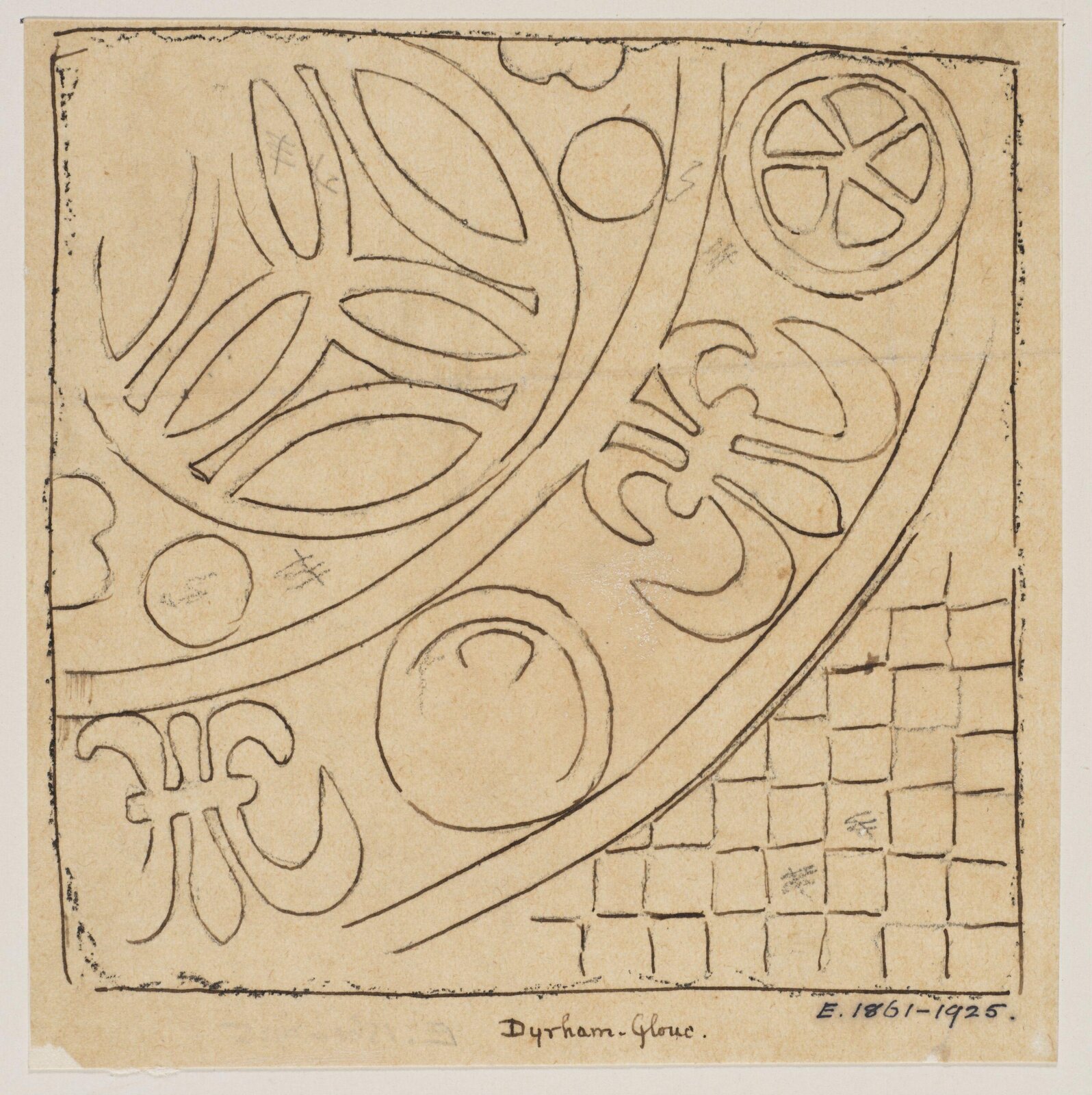 Drawing, Augustus Franks, ca. 1850-1897