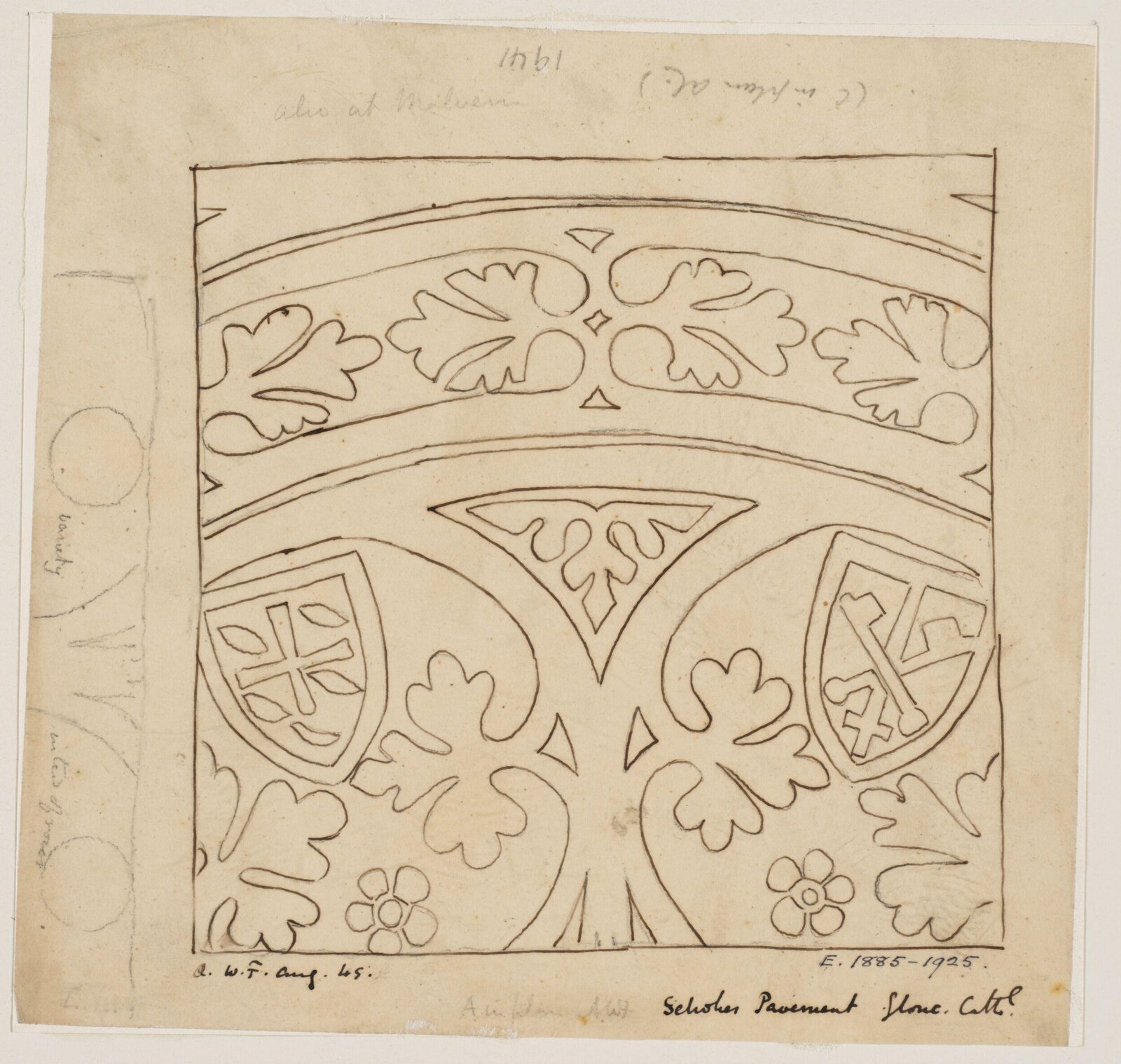Drawing, Augustus Franks, ca. 1850-1897