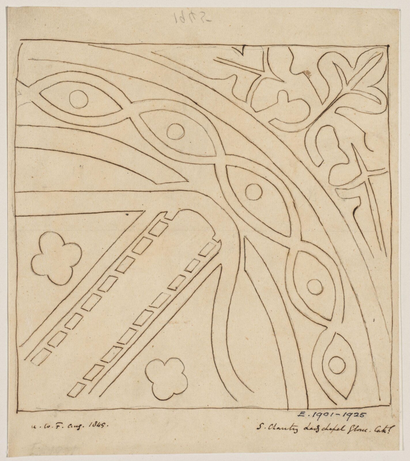 Drawing, Augustus Franks, ca. 1850-1897