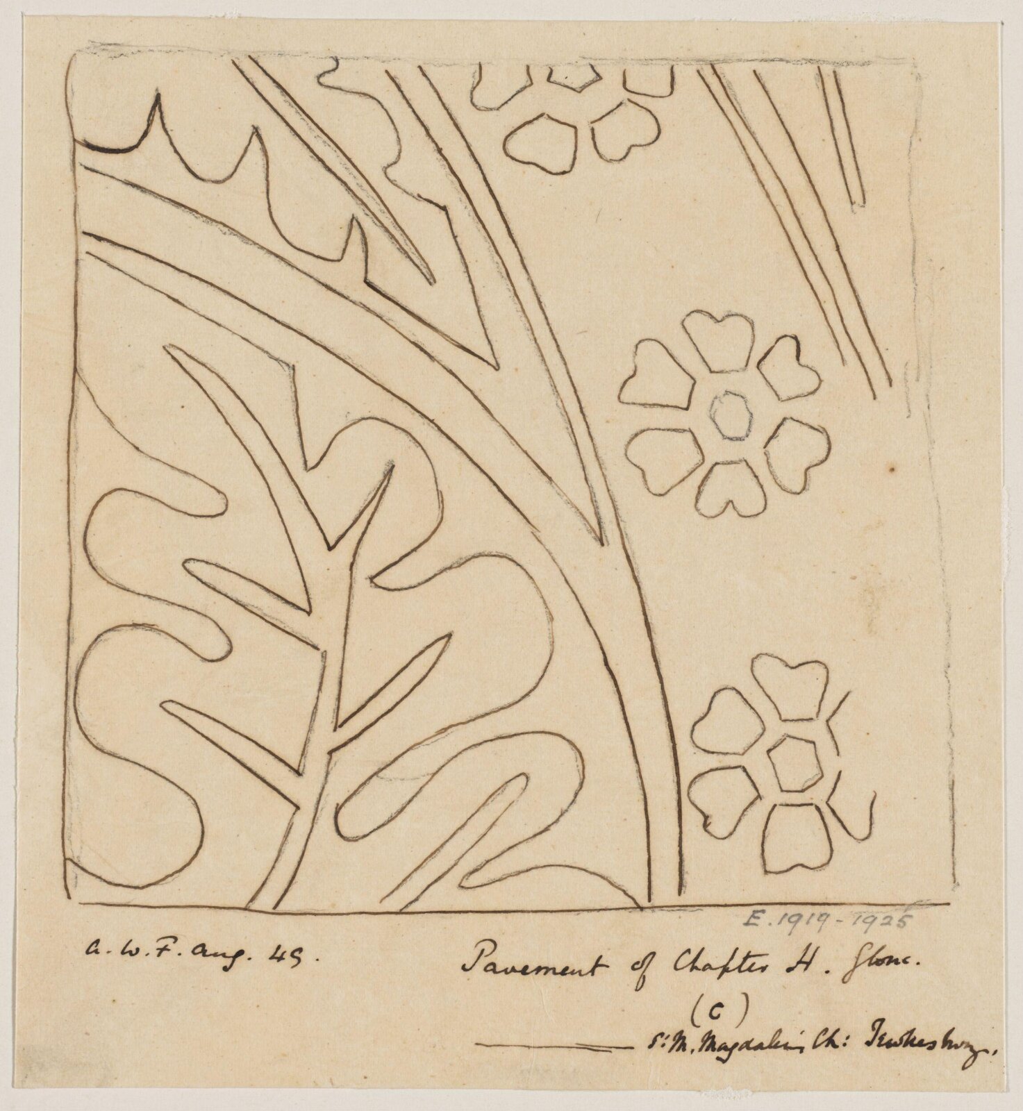 Drawing, Augustus Franks, ca. 1850-1897