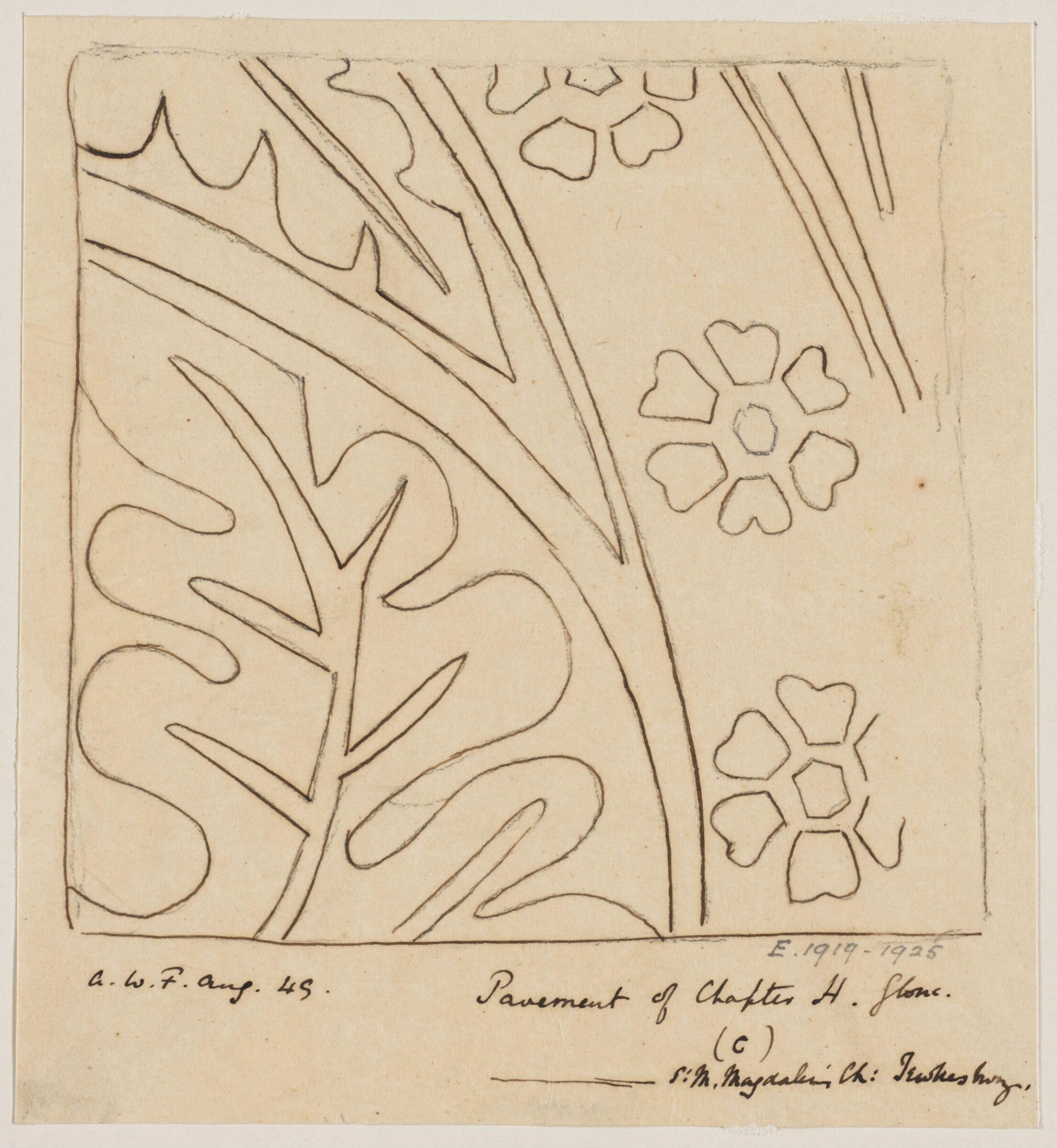 Drawing, Augustus Franks, ca. 1850-1897