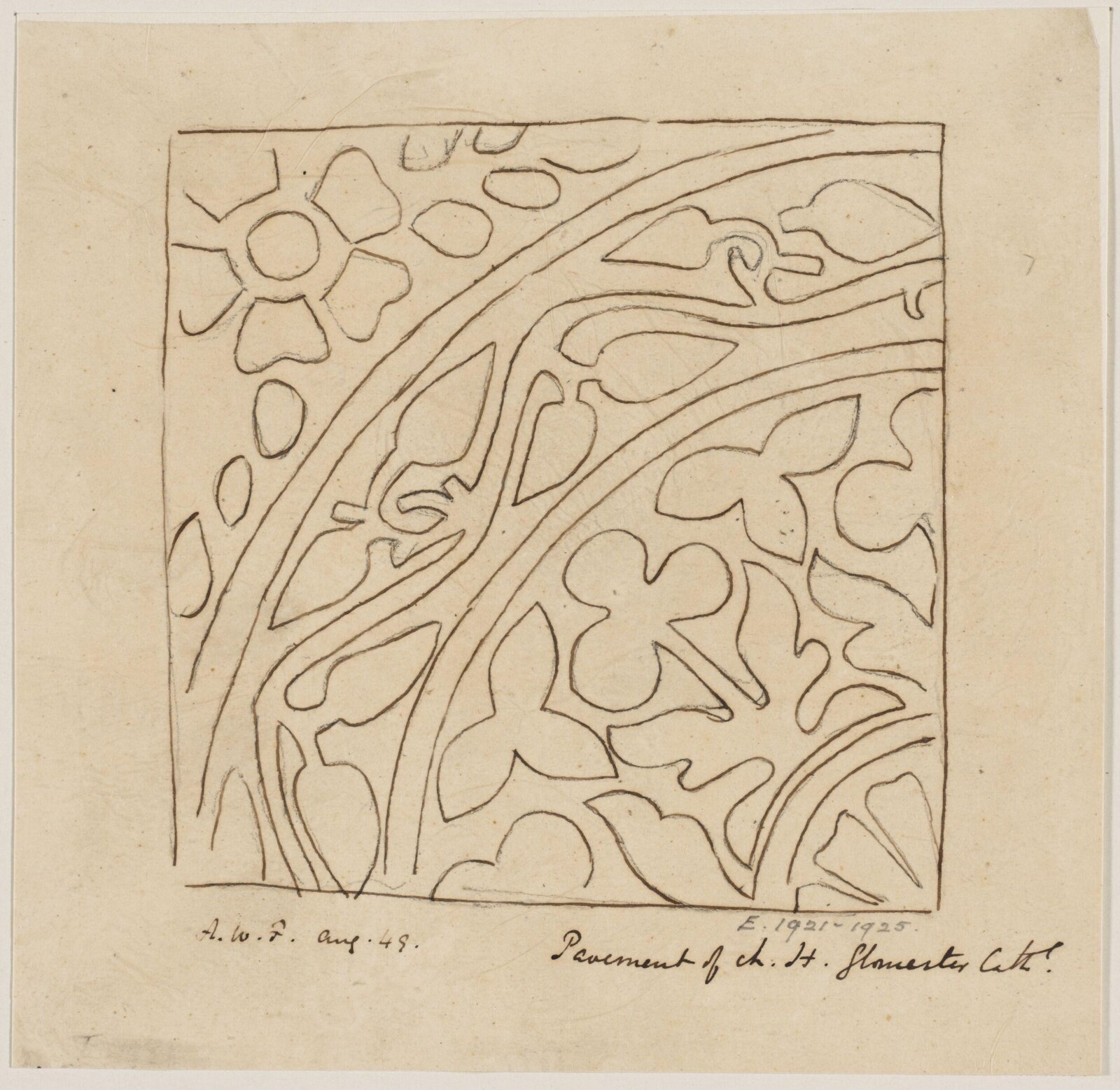 Drawing, Augustus Franks, ca. 1850-1897