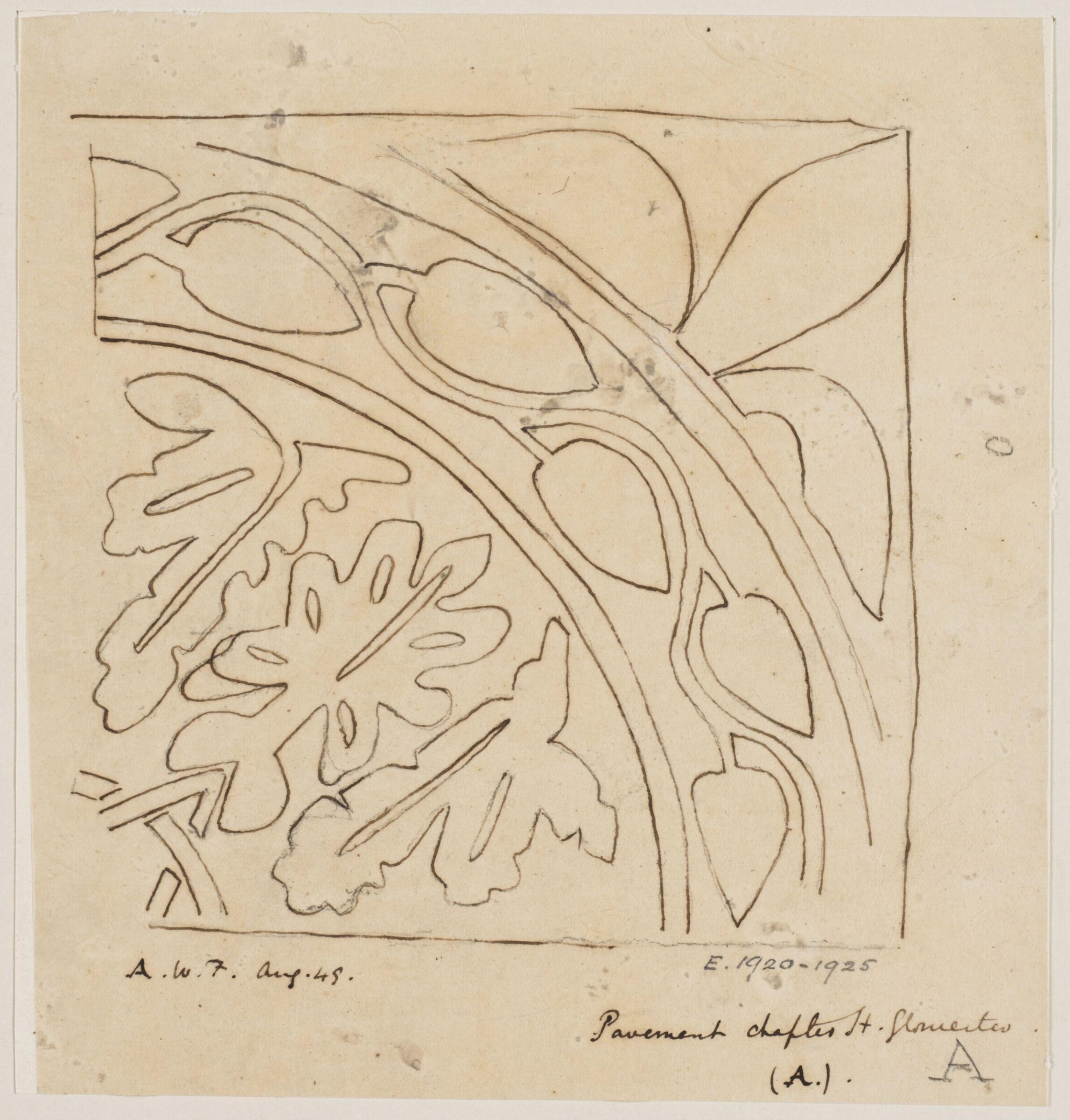 Drawing, Augustus Franks, ca. 1850-1897