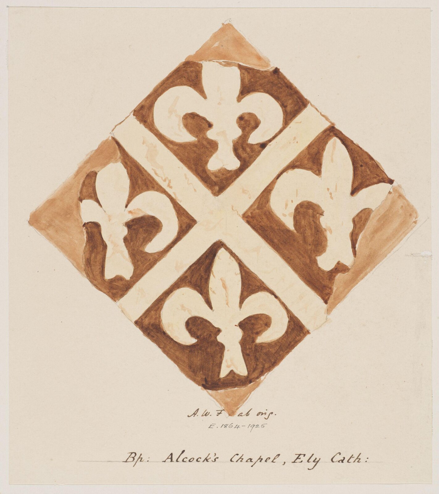 Drawing, Augustus Franks, ca. 1850-1897