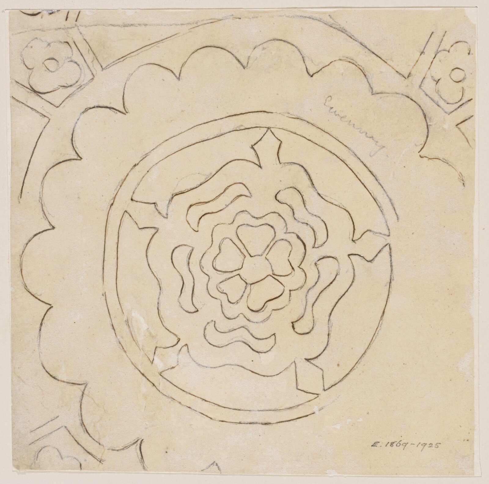 Drawing, Augustus Franks, ca. 1850-1897
