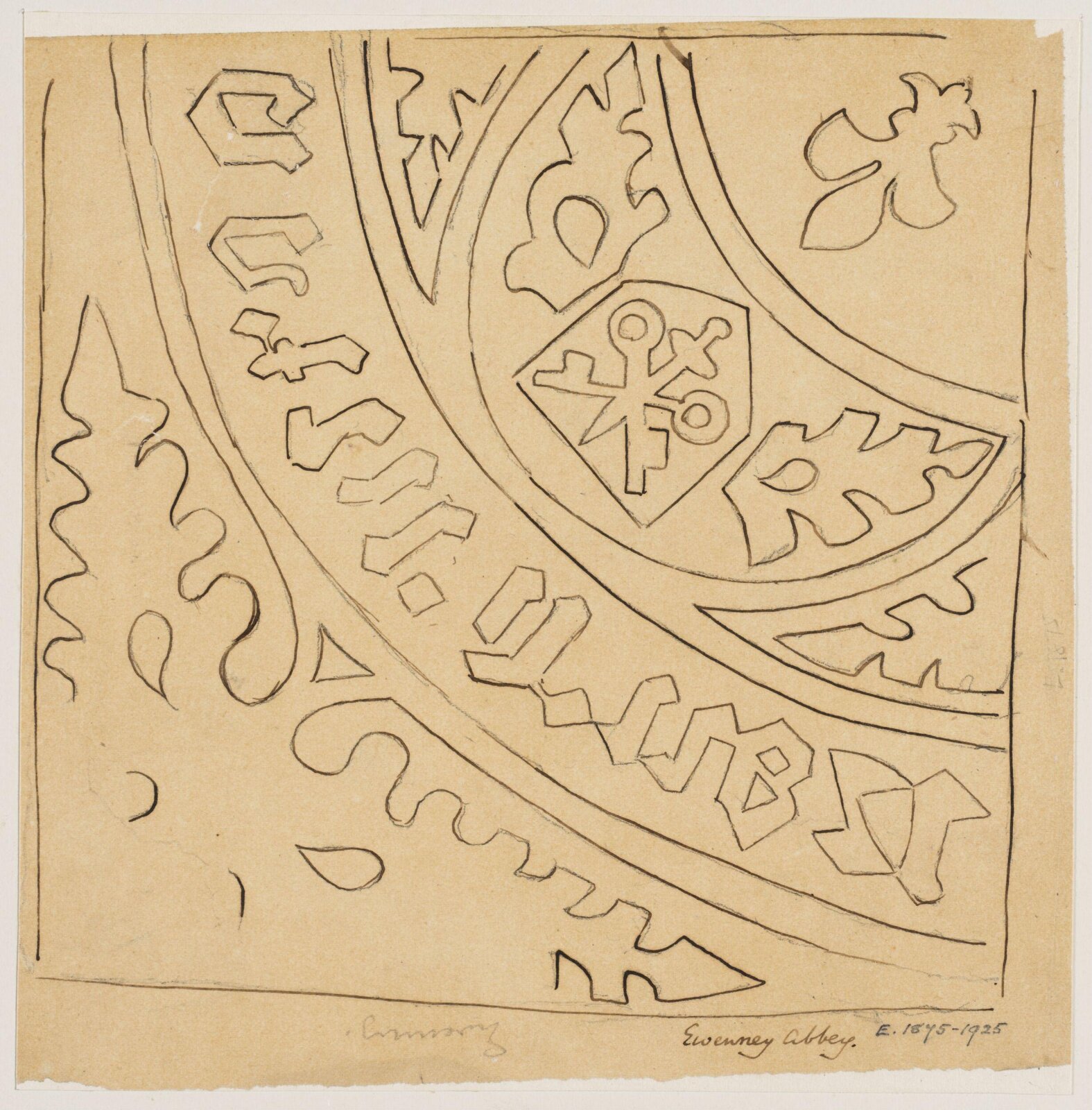 Drawing, Augustus Franks, ca. 1850-1897