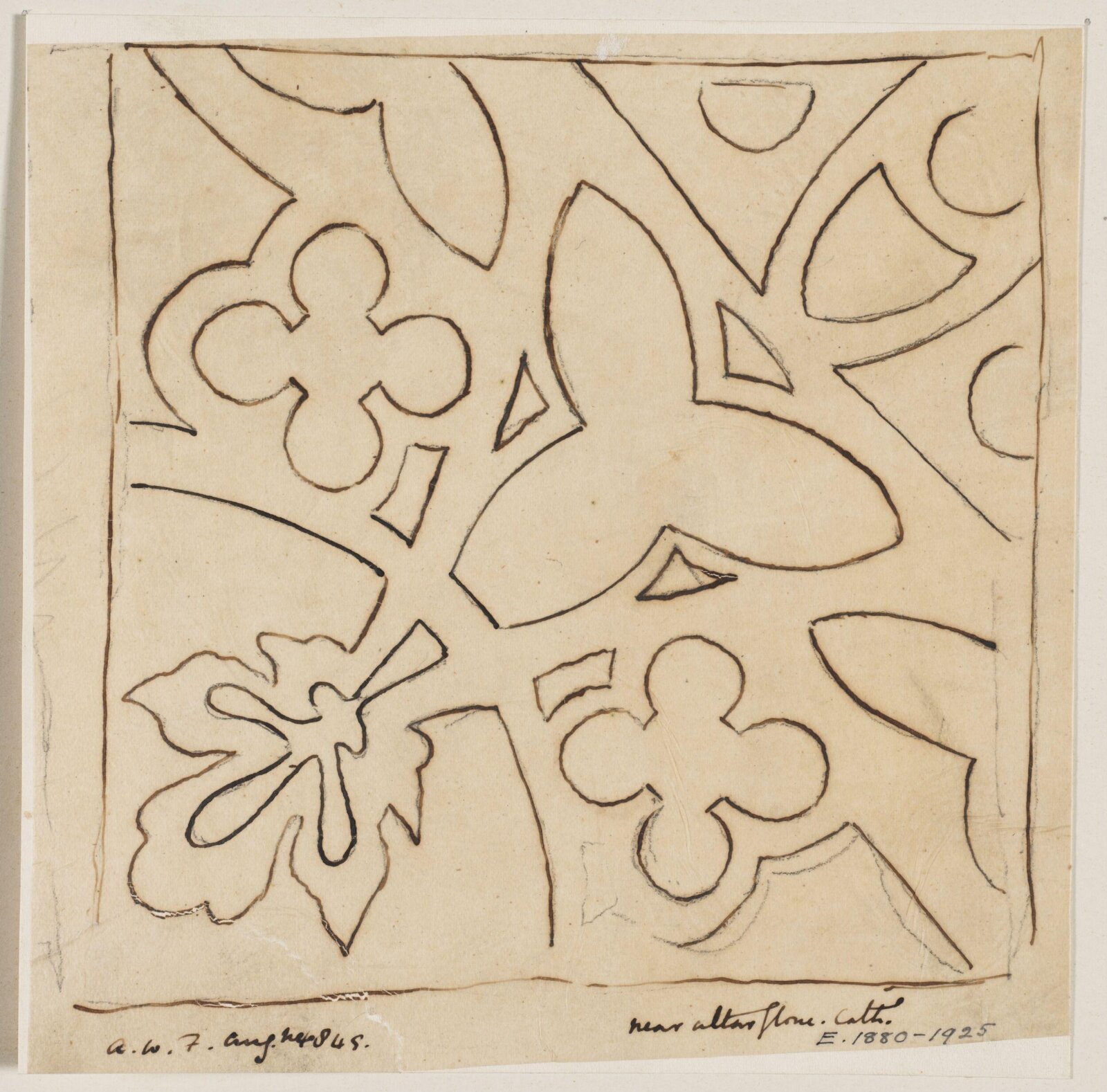 Drawing, Augustus Franks, ca. 1850-1897