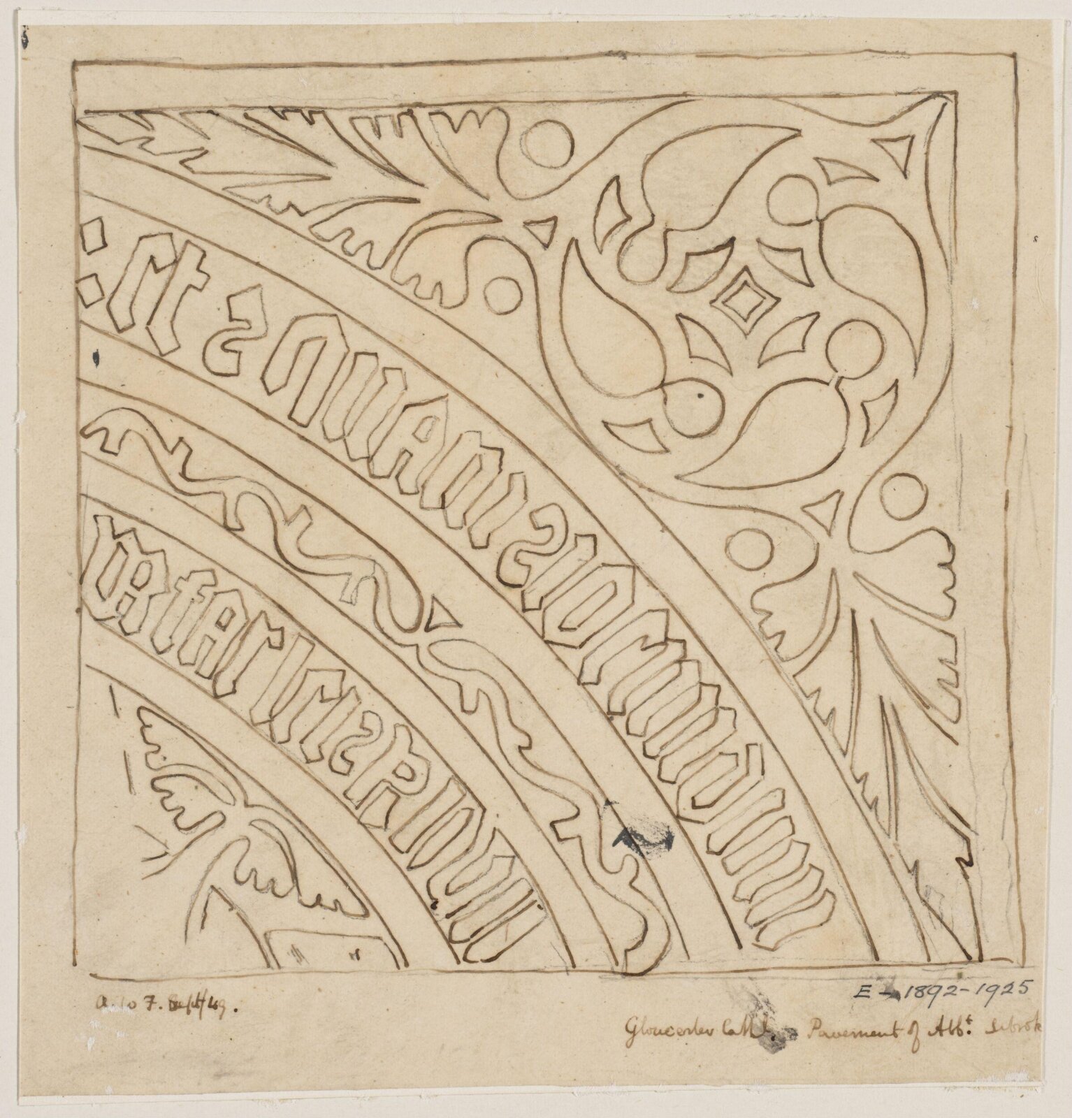 Drawing, Augustus Franks, ca. 1850-1897