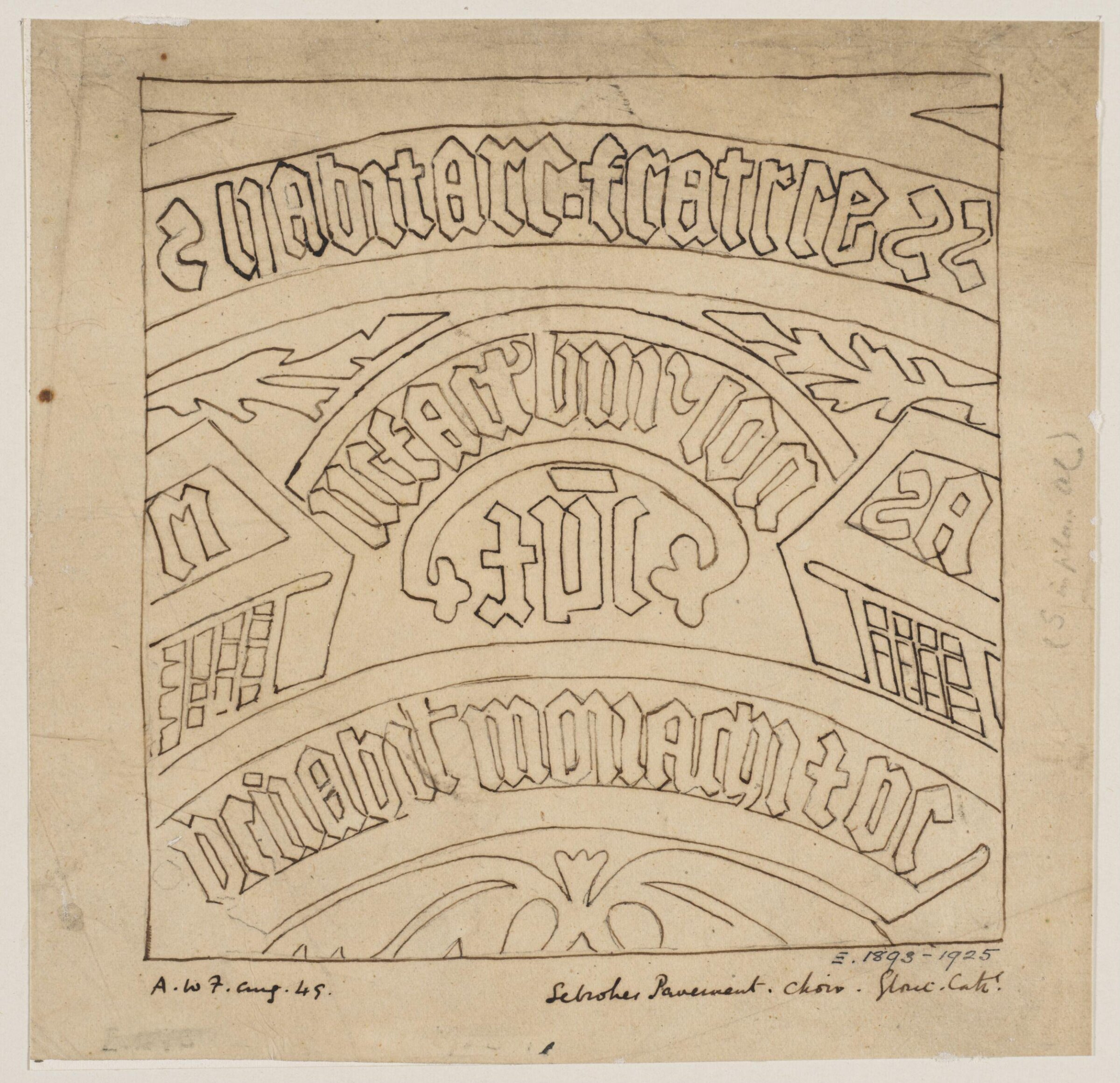 Drawing, Augustus Franks, ca. 1850-1897