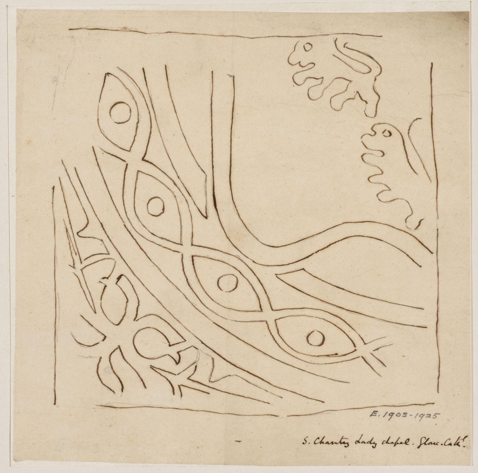 Drawing, Augustus Franks, ca. 1850-1897