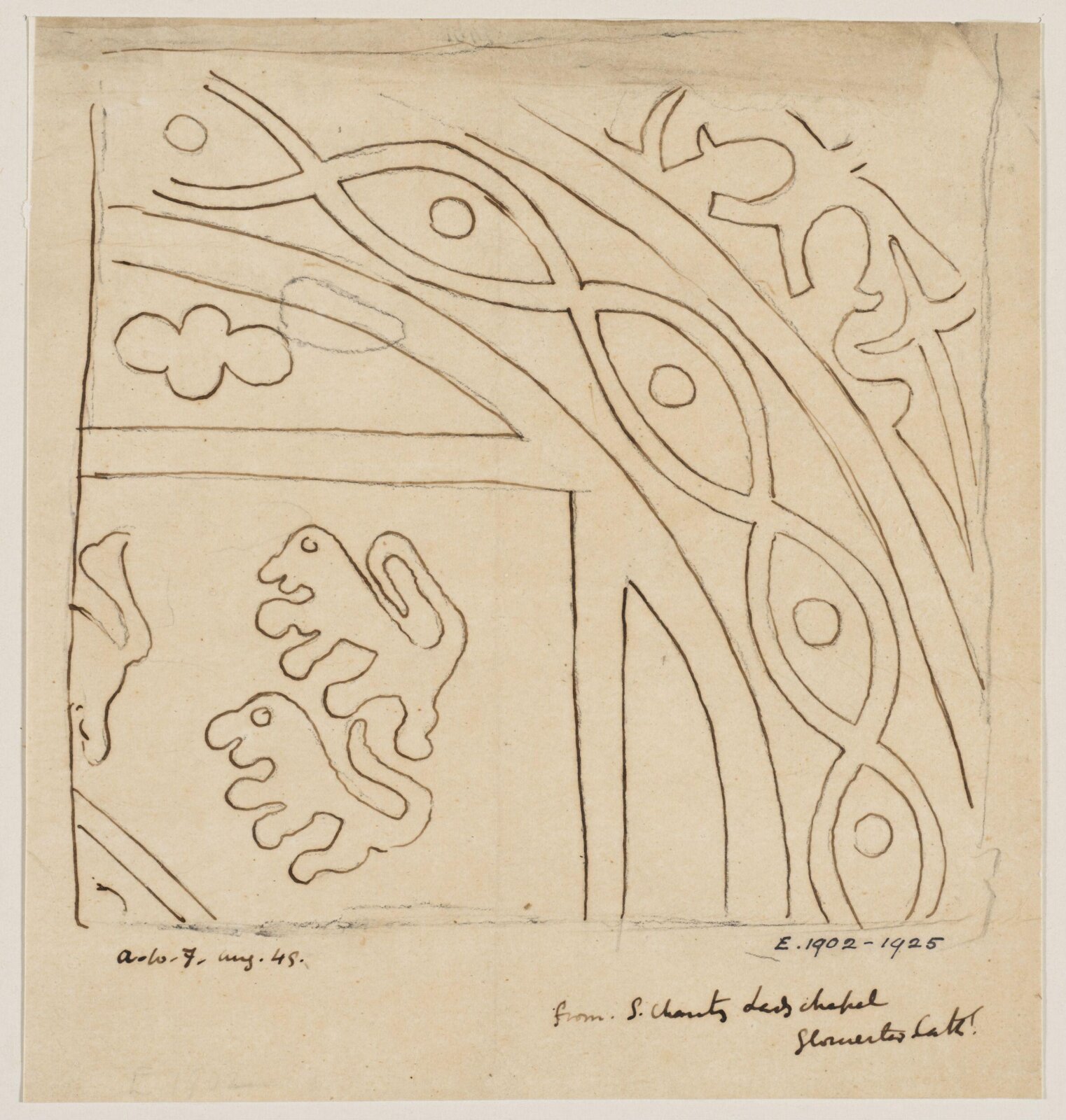 Drawing, Augustus Franks, ca. 1850-1897