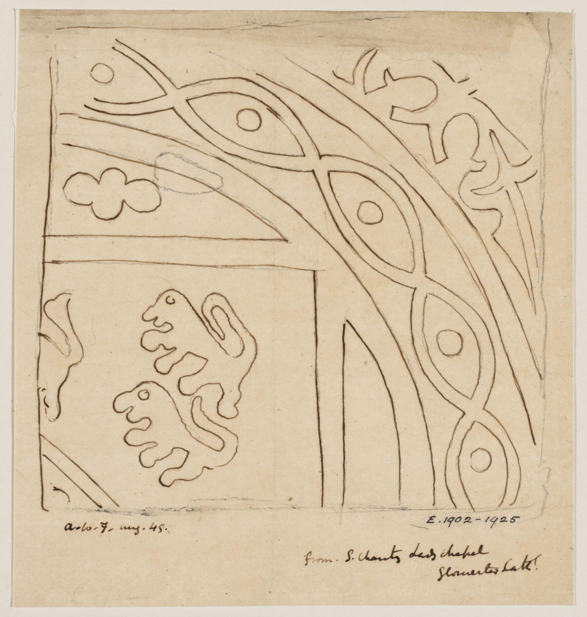 Drawing, Augustus Franks, ca. 1850-1897