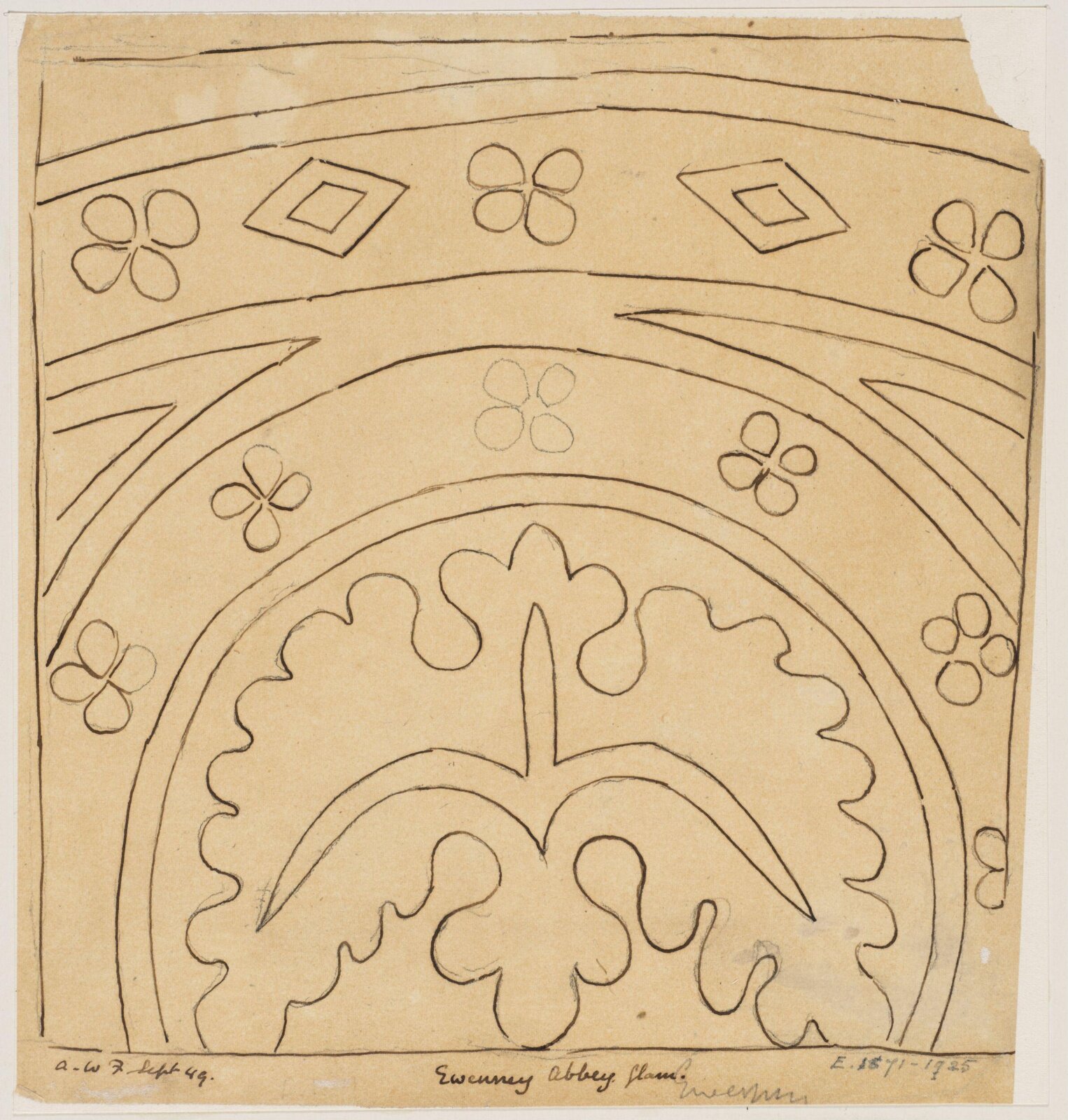 Drawing, Augustus Franks, ca. 1850-1897