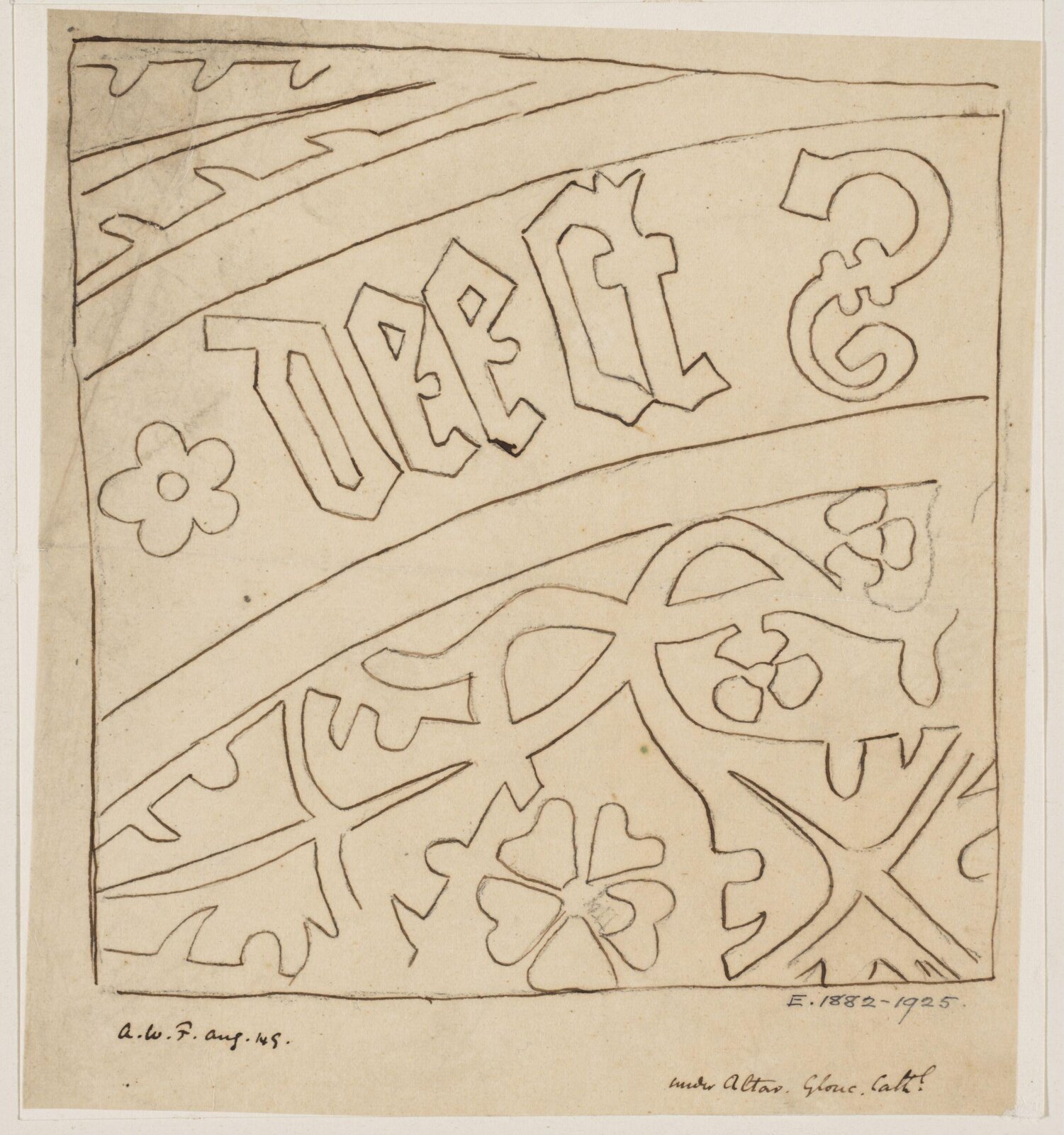 Drawing, Augustus Franks, ca. 1850-1897