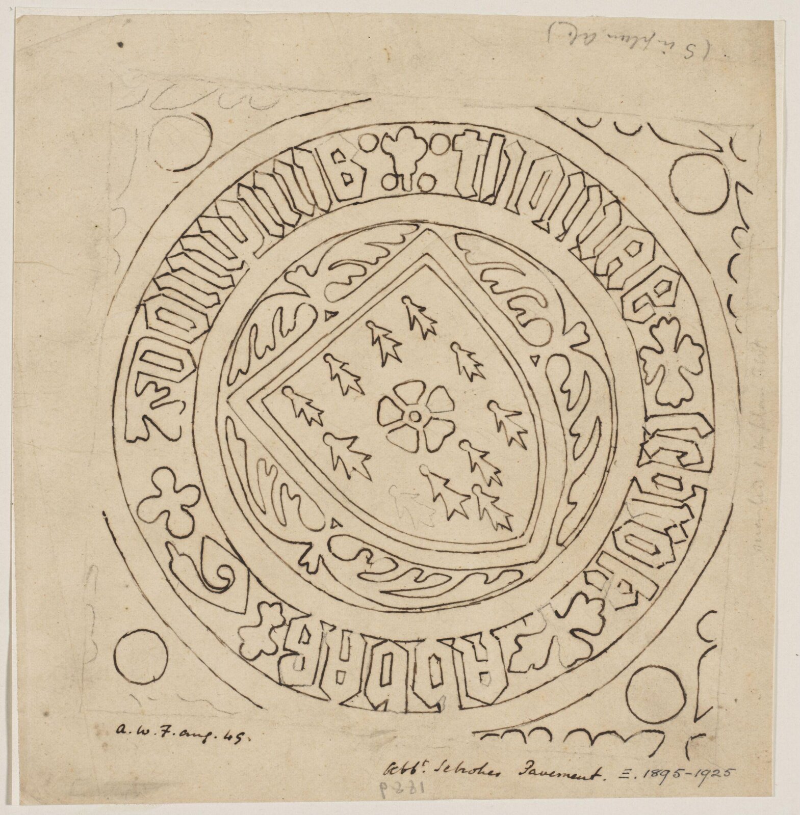 Drawing, Augustus Franks, ca. 1850-1897