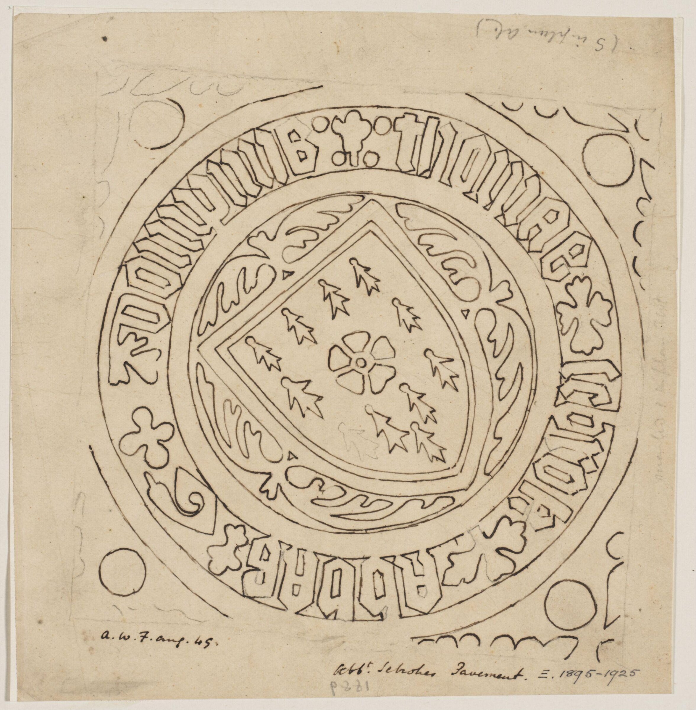 Drawing, Augustus Franks, ca. 1850-1897