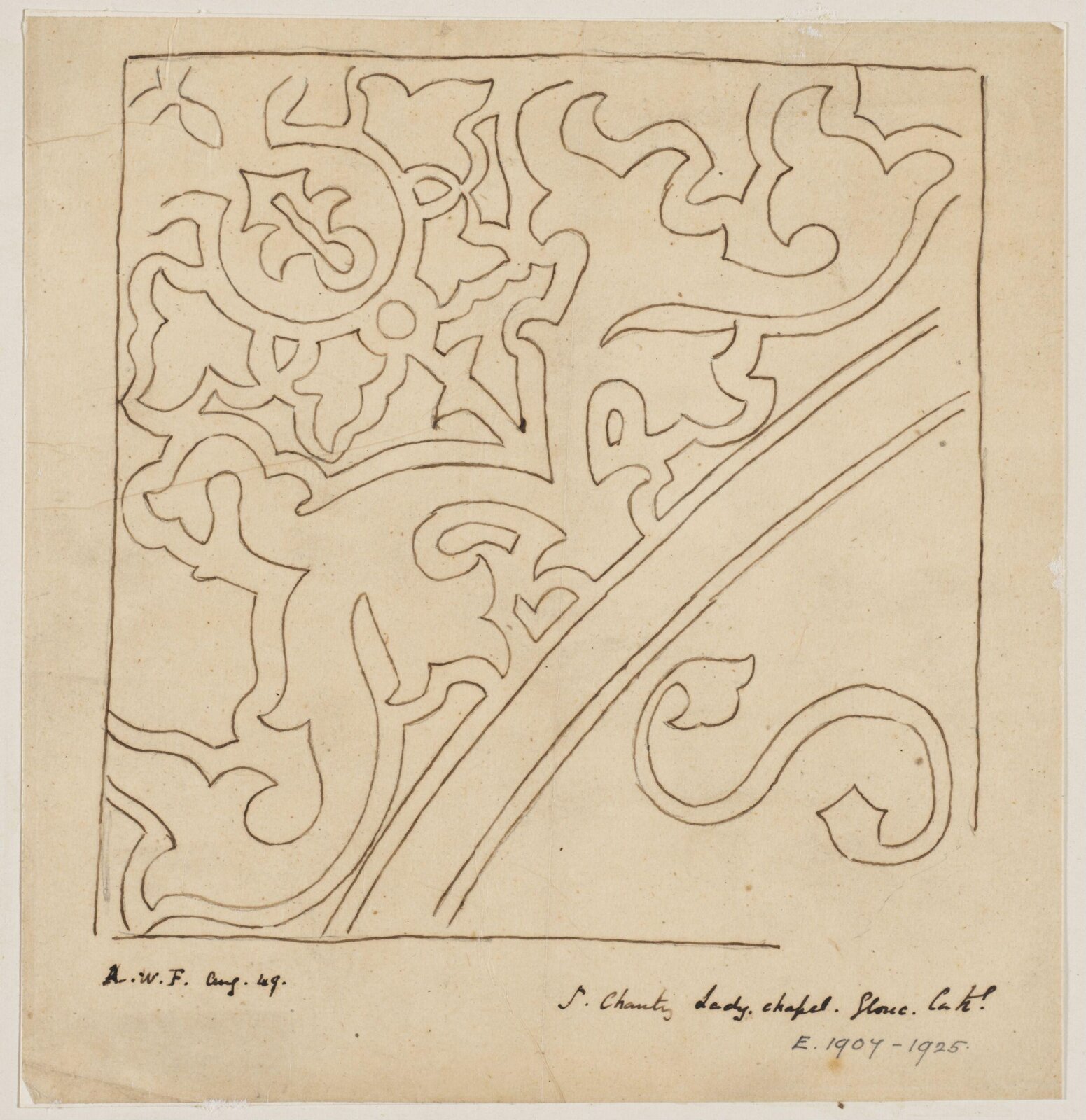 Drawing, Augustus Franks, ca. 1850-1897