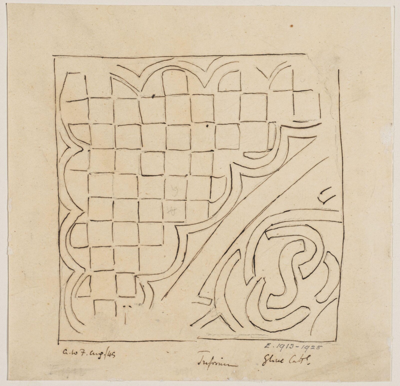 Drawing, Augustus Franks, ca. 1850-1897