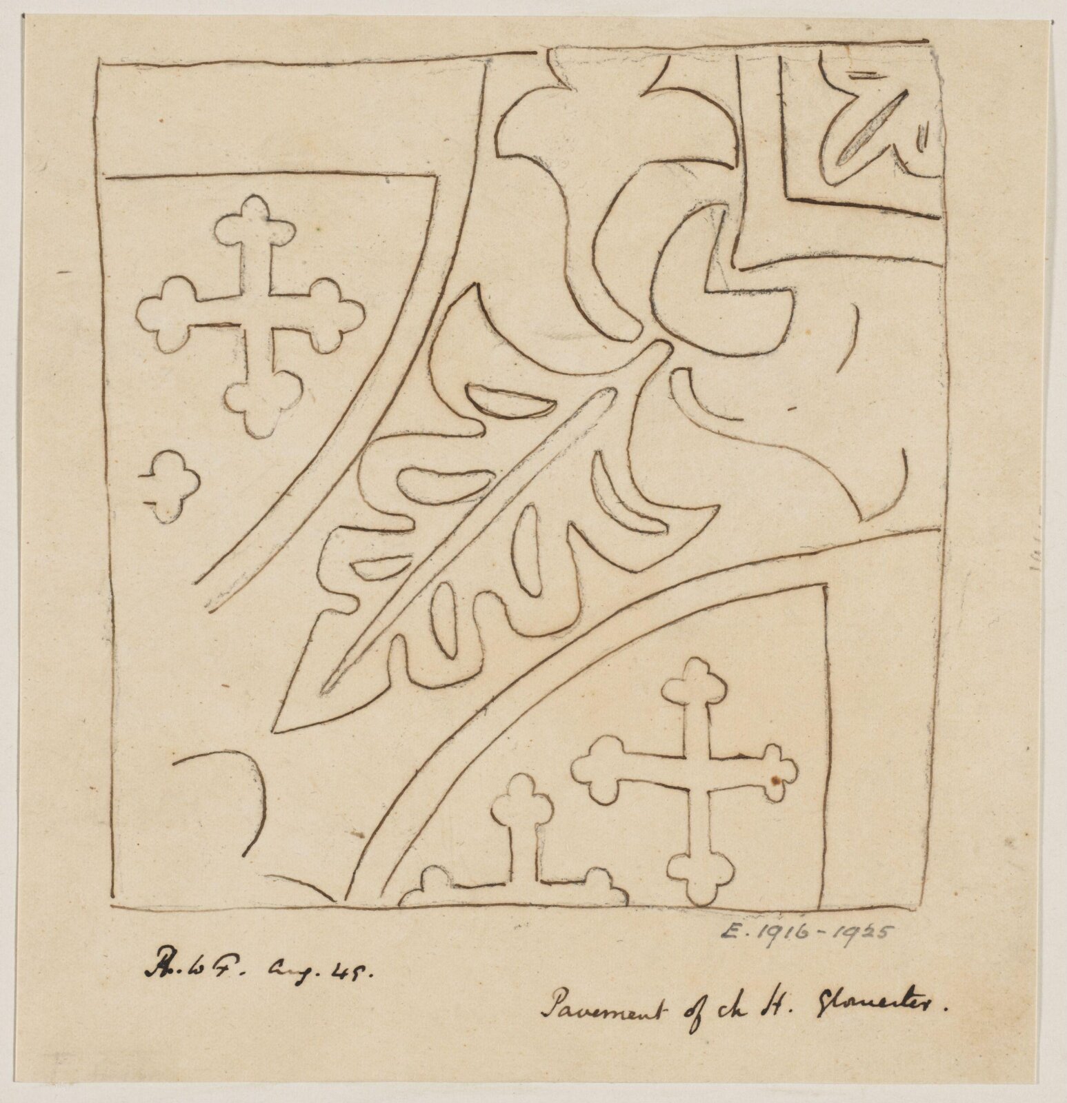 Drawing, Augustus Franks, ca. 1850-1897